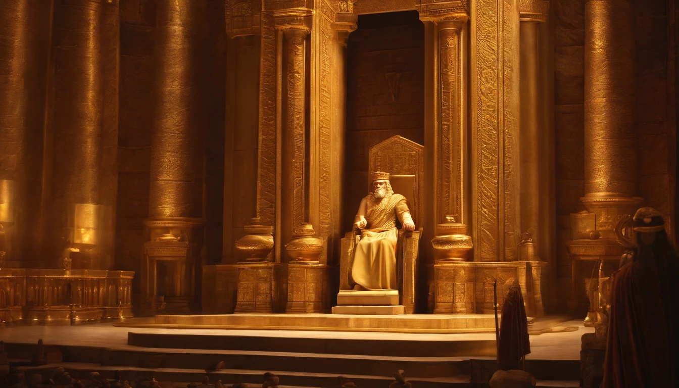 Image of King Solomon in Solomon's temple