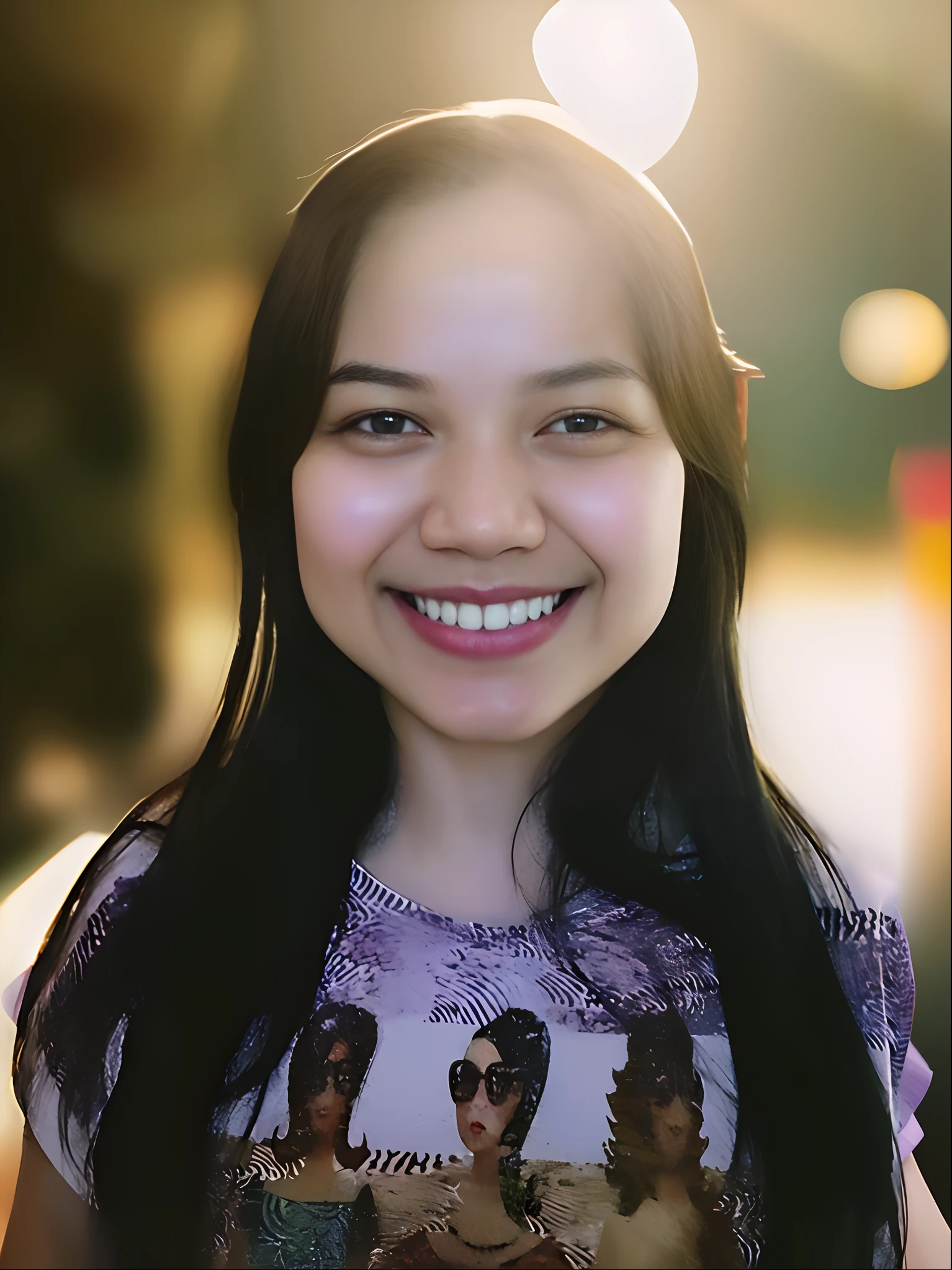 smiling woman with long black hair and a purple shirt, headshot portrait, realistic portrait photo, south east asian with round face, close up portrait photo, headshot photo, mai anh tran, detailed portrait, closeup headshot portrait, portrait of modern darna, cindy avelino, closeup headshot, mid shot portrait, dslr 5 0 mm portrait photo, headshot photograph, photo portrait