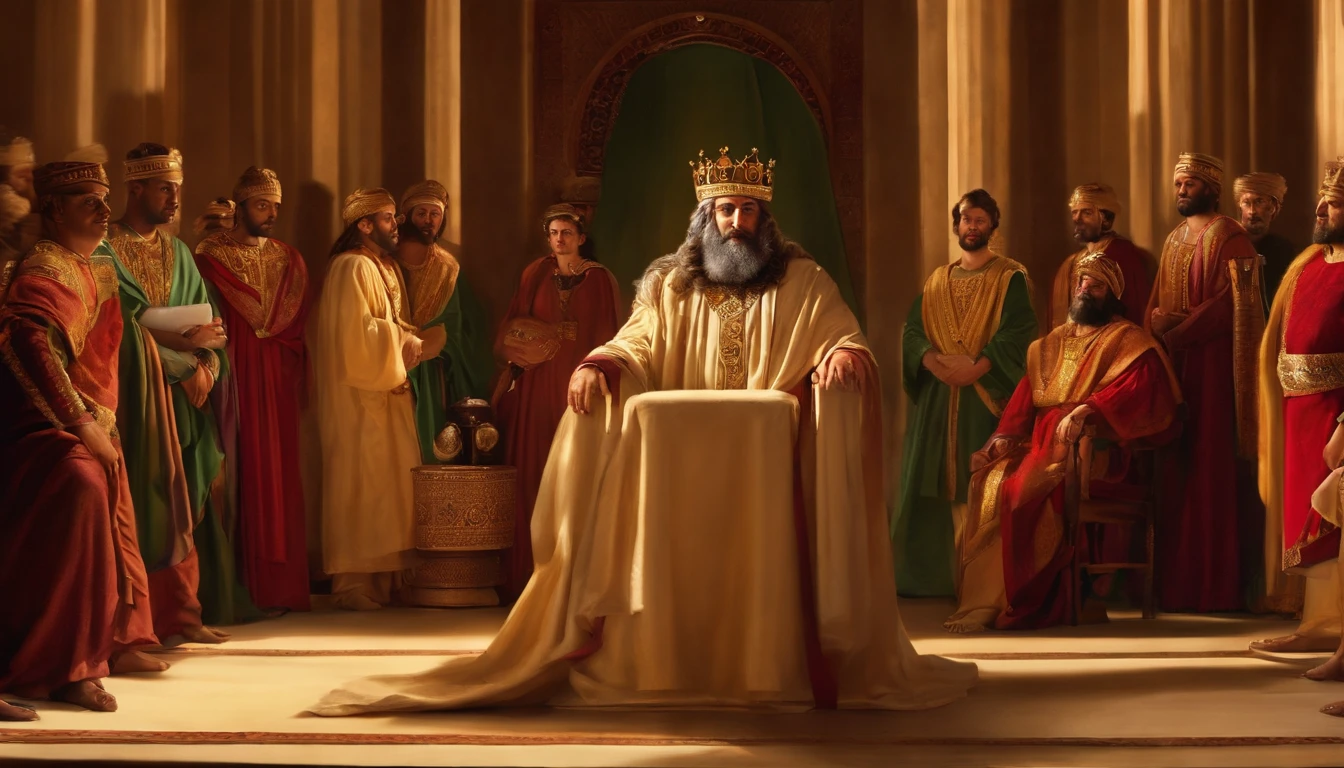Image of King Solomon in meetings