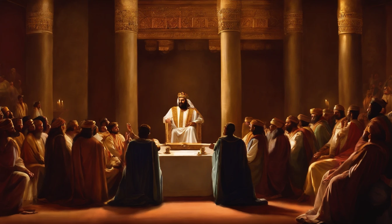 Image of King Solomon in meetings
