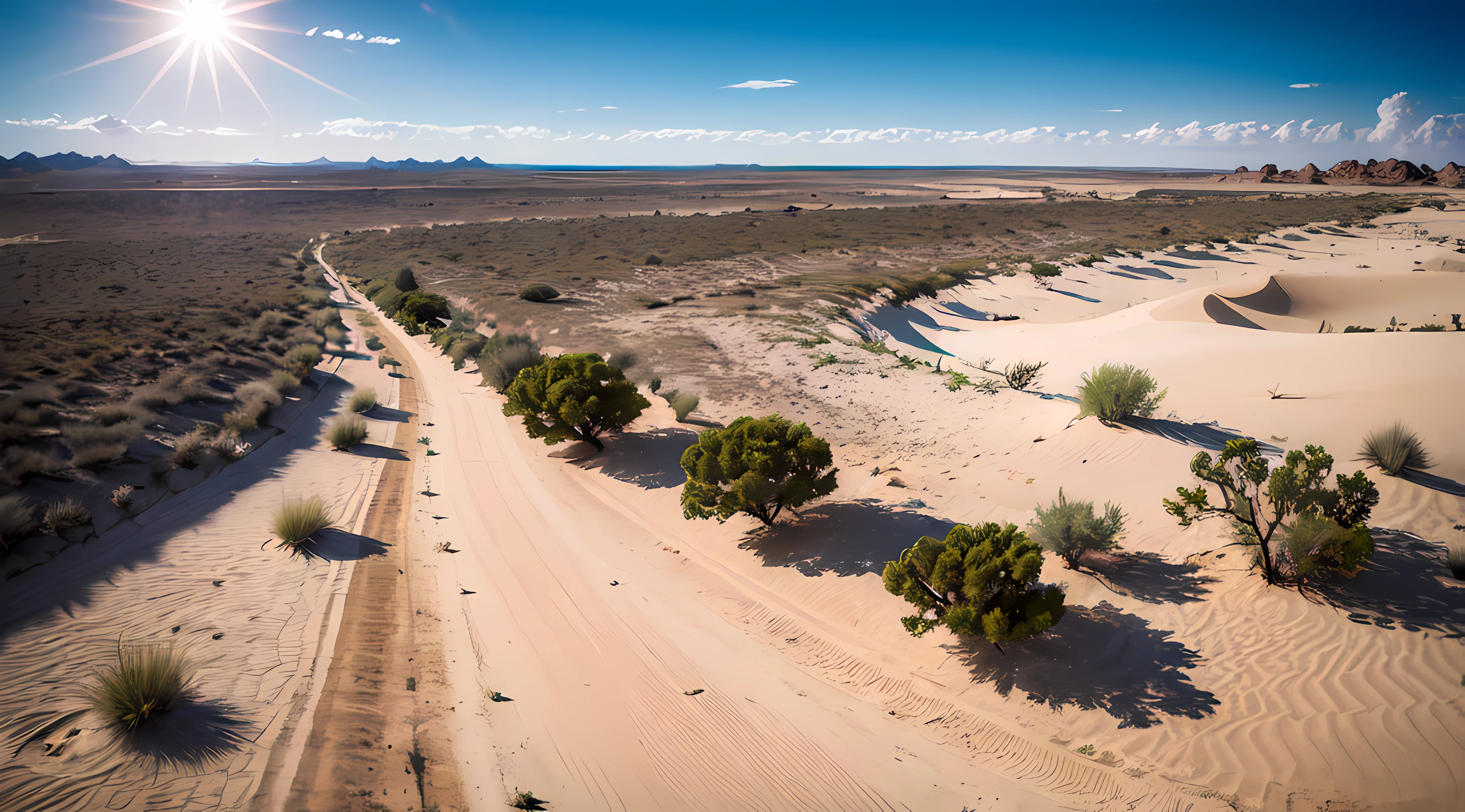 deserto, dia de sol, 8k. ultra hd, hdr 10