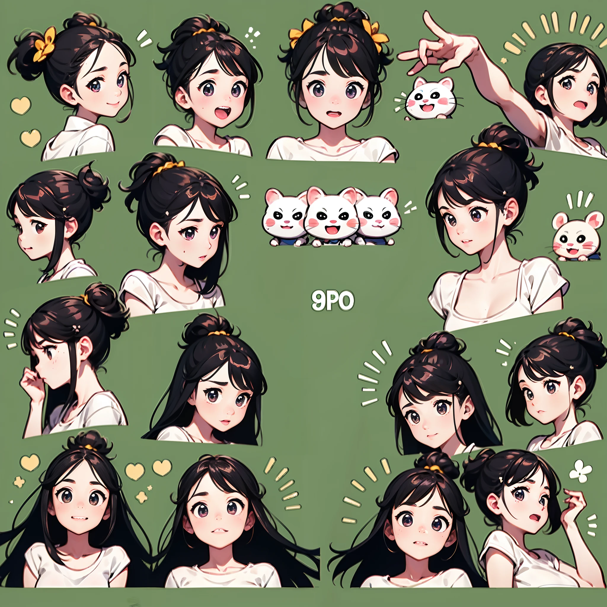 Groundhogs,Emoticon pack,(9 emojis,emoji sheet of,Align arrangement),9 poses and expressions(grieves,irate,having fun,Dumb cute,adolable,doubt,Sleepy,Hungry,CRIT),Anthropomorphic style,Disney style,a color,Different expressions,8K