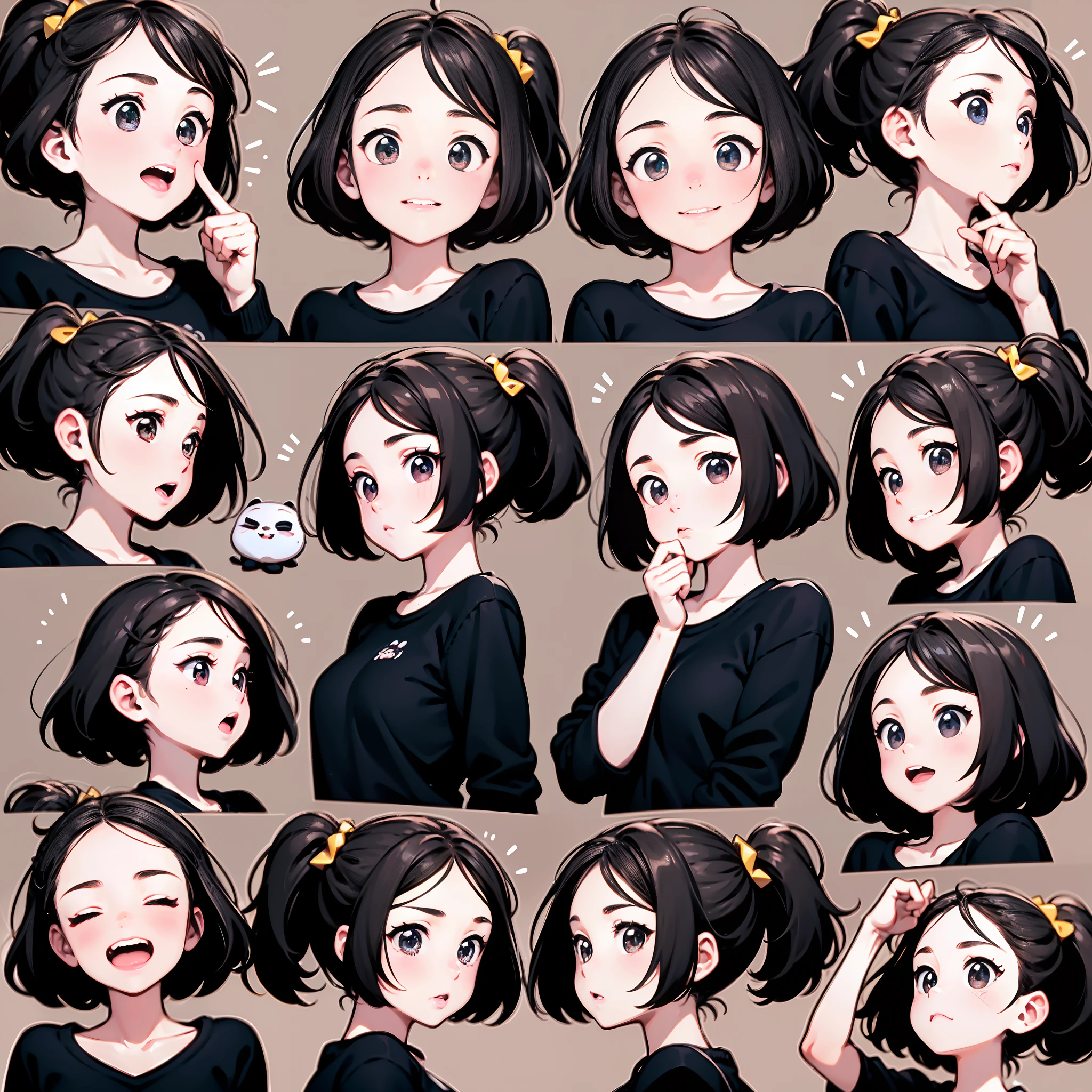 Groundhogs,Emoticon pack,(9 emojis,emoji sheet of,Align arrangement),9 poses and expressions(grieves,irate,having fun,Dumb cute,adolable,doubt,Sleepy,Hungry,CRIT),Anthropomorphic style,Disney style,a color,Different expressions,8K