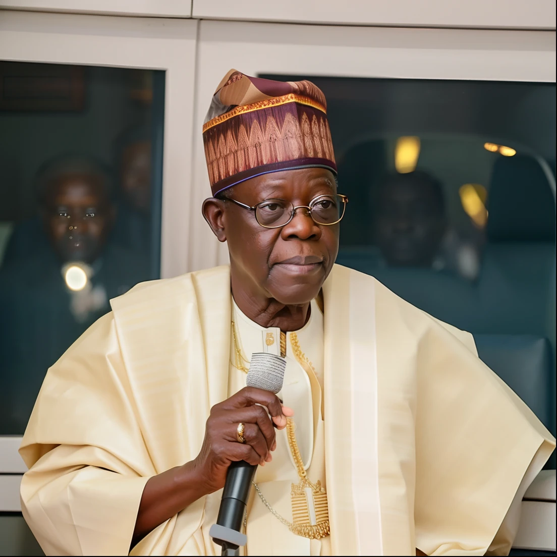 Pictures of president Bola Ahmed Tinubu sleeping in public 