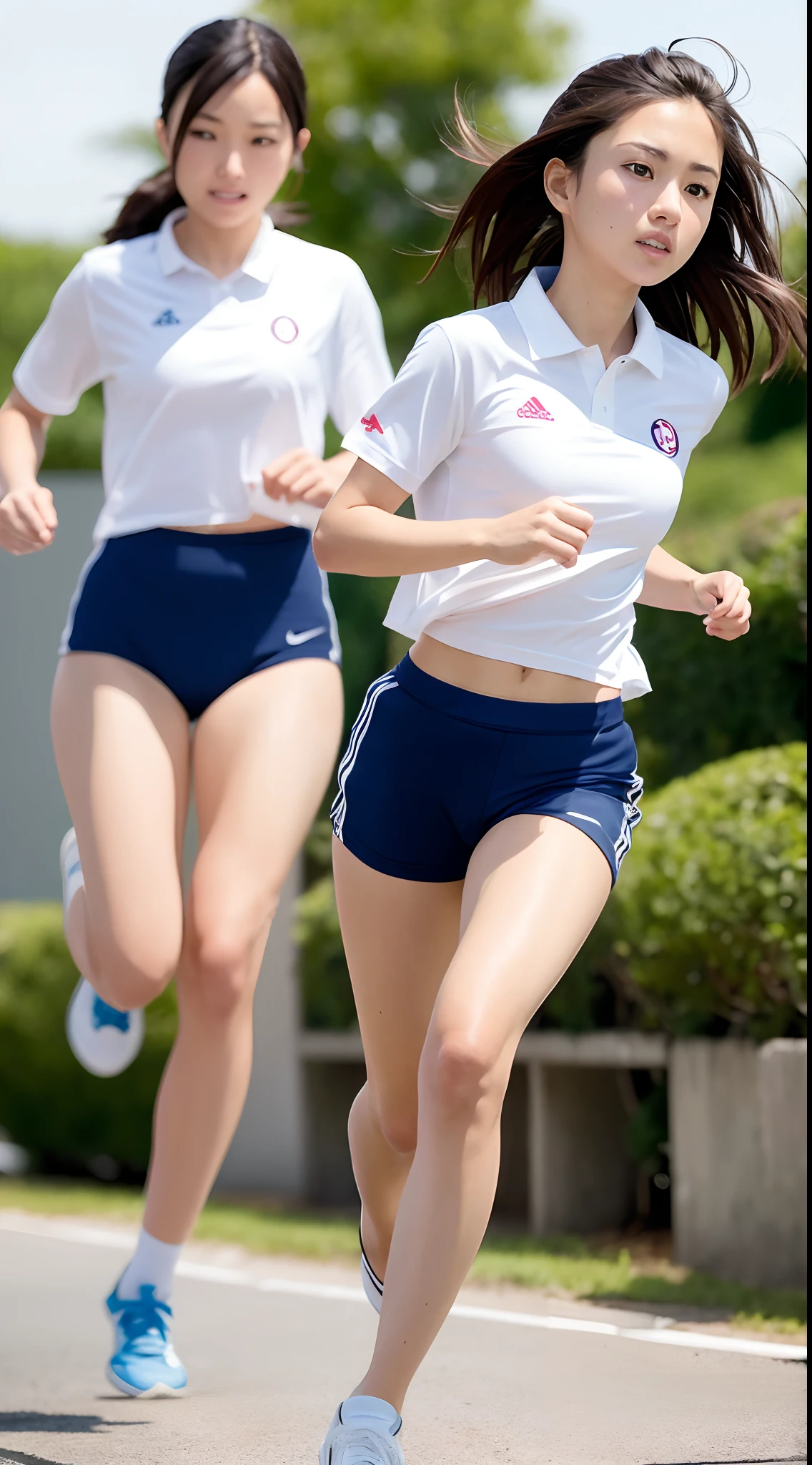 masutepiece、Best Quality、ultra-detailliert、Top image quality、1 persons、Athletics uniforms、 girl、Running figure