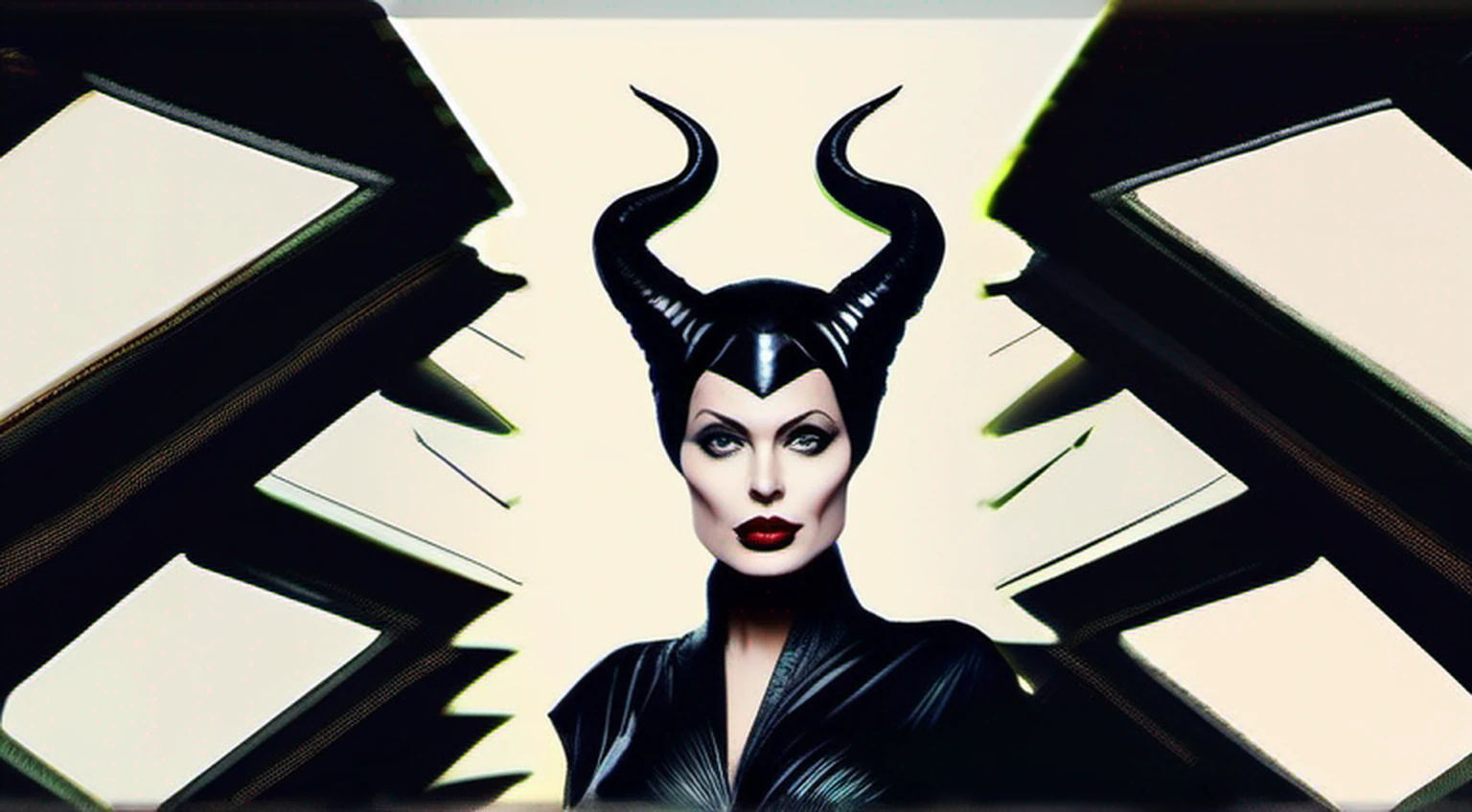 Angelina Jolie as Malevolent: Imagine Angelina Jolie's striking presence as the iconic Disney villain Maleficent, reimaginado como um personagem animado. With its dark magic and commanding presence, Maleficent weaves her intricate schemes and confronts the forces of good with her awe-inspiring powers.