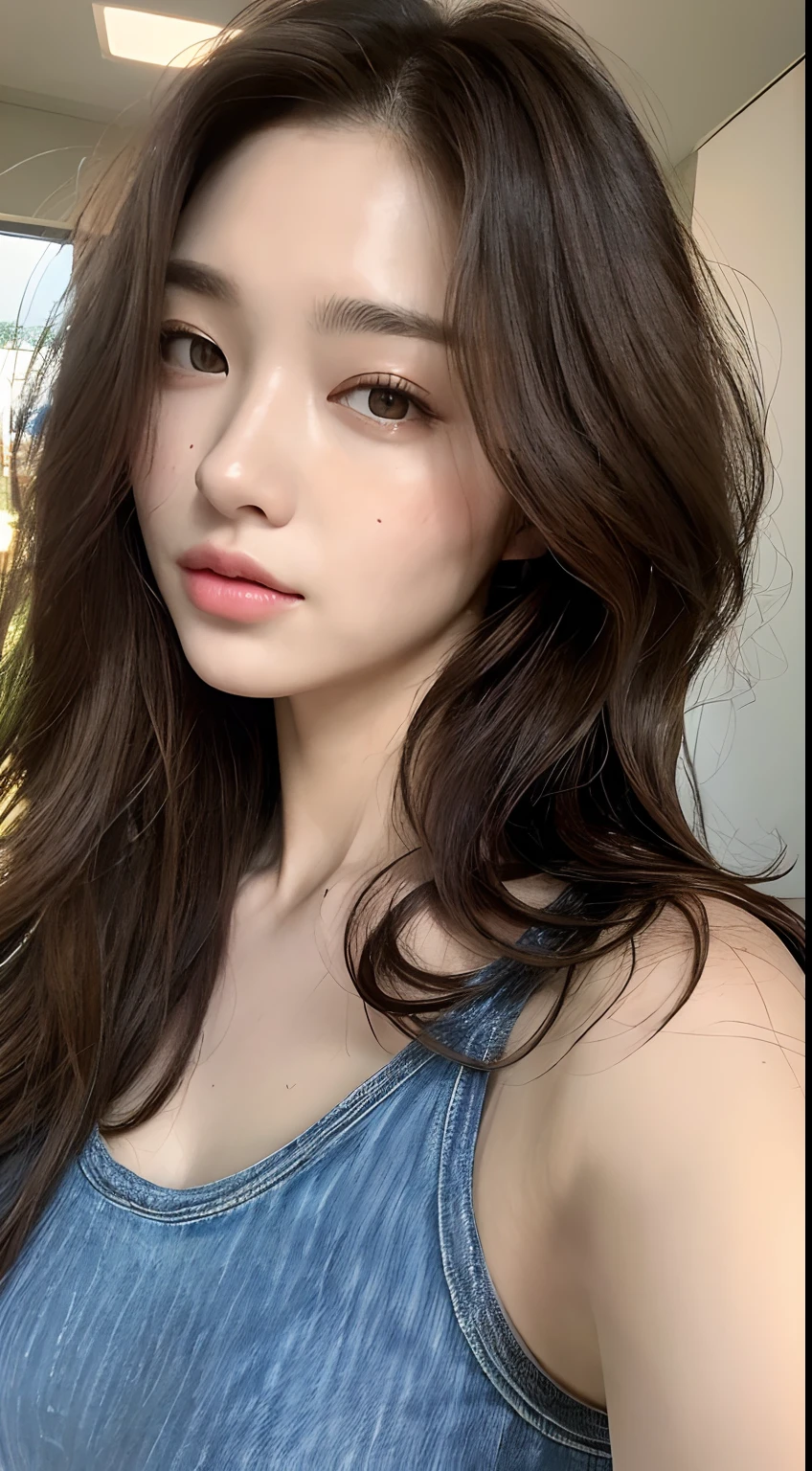 ((masterpiece:1.4, Highest quality)), ((masterpiece, Highest quality)), (Photorealistic:1.4),（Pure white skin）, Professional Lighting, Highly detailed eyes and face, Beautiful eyes in every detail, (Beautiful Japanese Girl:1.05), Face Focus, From the back、Medium Hair、Long Bob、1 Girl、Don&#39;t look at the camera、((Brown Hair))、The eye color is dark brown、Correct hand of human body、hot spring、A towel is wrapped around the body、Taking a bath、Open air hot spring