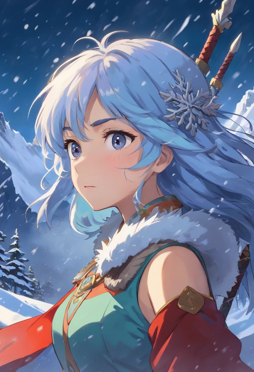 (La mejor calidad,retrato:1.2),hermosos ojos y labios detallados,cabello rubio,cara robustamente hermosa,(fuerte,confiado) Reina,Alina Kabaeva in her 20s as a barbarian warrior in the tundra,Traje de guerrero,Erguido y orgulloso en el paisaje nevado,sosteniendo una poderosa espada,icy breath visible in cold air,stormy sky and snowflakes swirling around,creating a dramatic and epic atmosphere,colores vibrantes,perfectamente iluminado por el sol poniente,Mejorar la intensidad y la potencia de la escena.