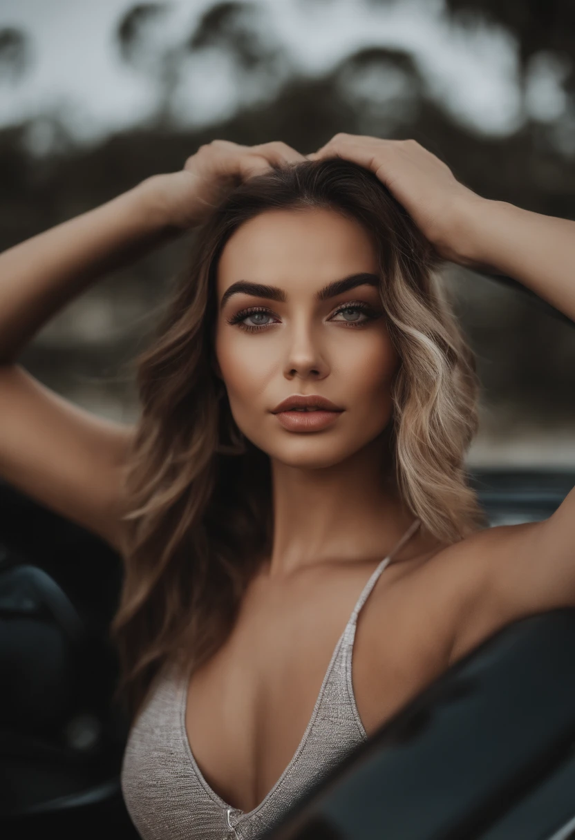 mulher com regata e calcinha combinando, com olhos azuis, Retrato Sophie Mudd, Retrato de Corinna Kopf, cabelos loiros e olhos grandes, Selfie de uma jovem mulher, Olhos no quarto, Violeta Myers, ohne Maquiagem, maquiagem natural, staring directly at camera, Rosto com Artgram, dezentes Maquiagem, Impressionante tiro de corpo inteiro, no quarto, Fission