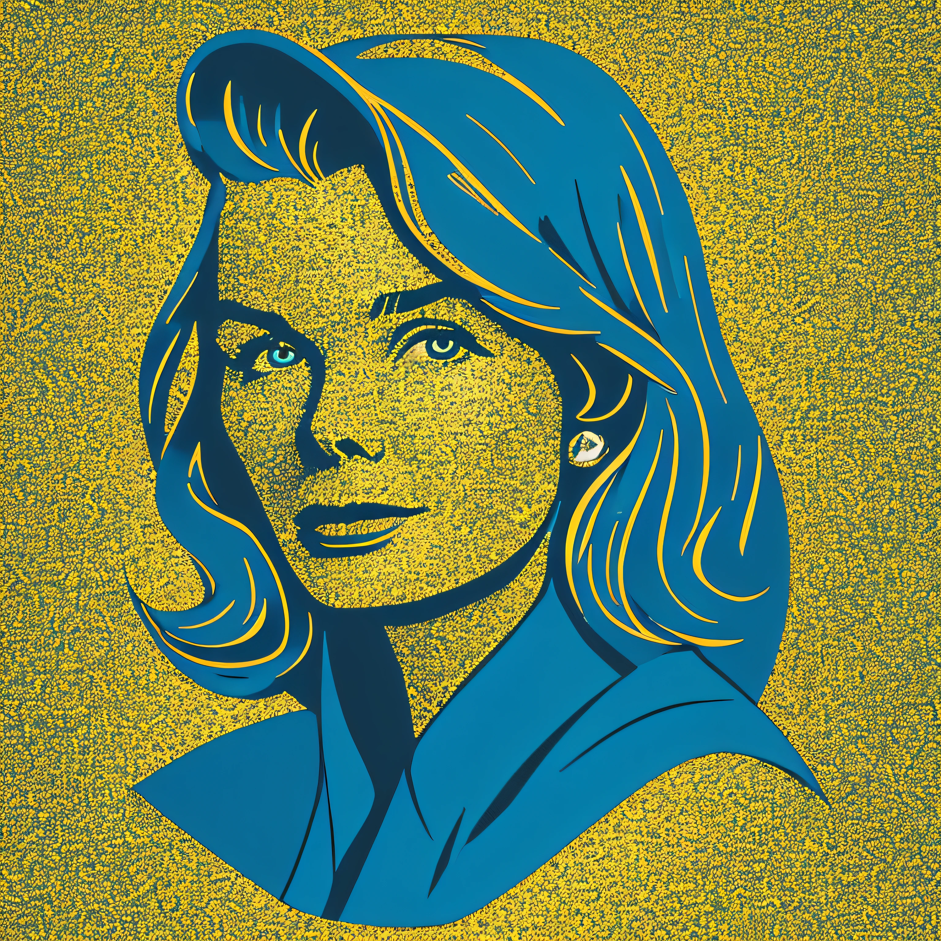 Logotipo com escrita de Katharine Hepburn, Katharine Hepburn, logotipo de arte de linha, fundo preto e azul escuro, azul brilhante, minimal and solid — Angel