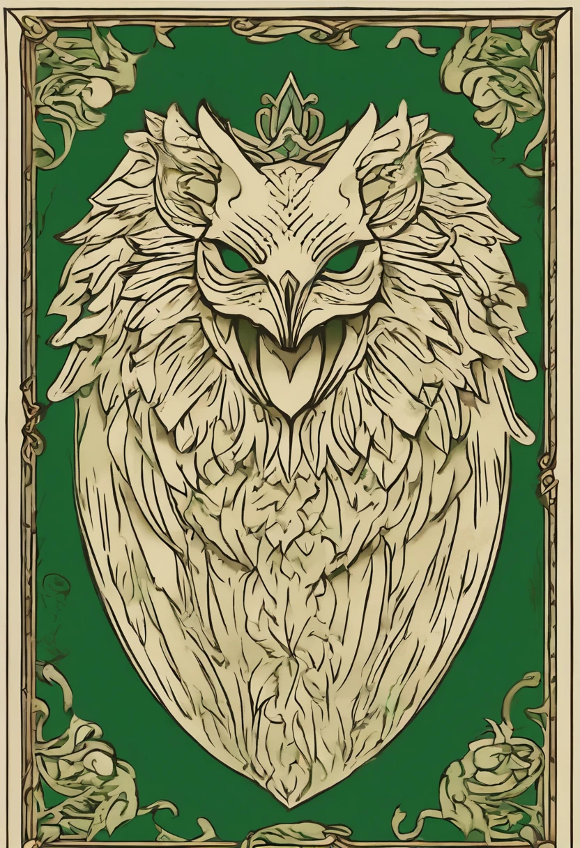 Shield: The shield itself has a deep green background, symbolizing the exuberance and vitality of nature. In the center of the shield is a stylized image of the sun rising over a mountainous horizon, representing the Greenleaf family's connection to sunlight and nature. The sun's rays extend outward, radiating heat and light, symbolizing Aurora's solar powers.

Ornamentation: Above the shield, there is a knight's helmet, indicating nobility and protection. Protruding from the sides of the helmet are green cloaks that flutter in the wind, adorned with patterns of leaves and flowers. This further highlights the family's connection with nature.

Support: To the left and right of the shield are two stylized animals: a wolf and an owl. The wolf represents courage and determination, qualities that Aurora demonstrated on her journey to protect nature. The owl symbolizes wisdom and knowledge, reflecting the family's commitment to learning and understanding magic.

Motto: Below the shield, a Latin motto reads "Lumen Naturae Custodiamus" which means "Guardians of the Light of Nature". This motto highlights the Greenleaf family's mission and responsibility to protect and preserve the light and harmony of nature.

Colors: The predominant colors in the coat of arms are deep green and bright gold. Green represents nature and vitality, while gold represents the sun and light.