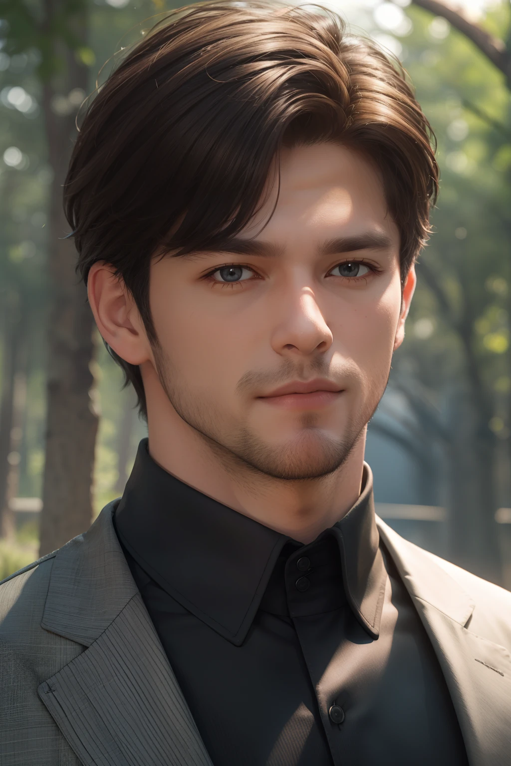 Handsome Men,animated, background nature ,change clothes.animated 3d realistic face,