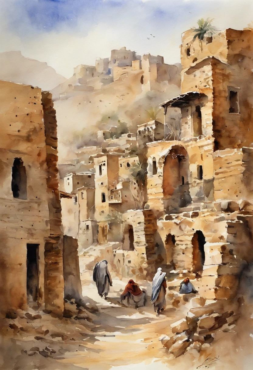 # Cartes Paysage de la guerre de Yemen en 2014
## description