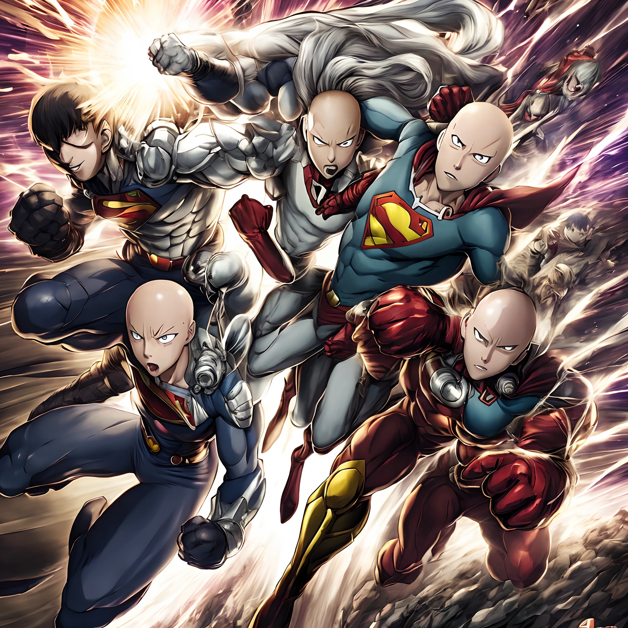 One punch man vs superman