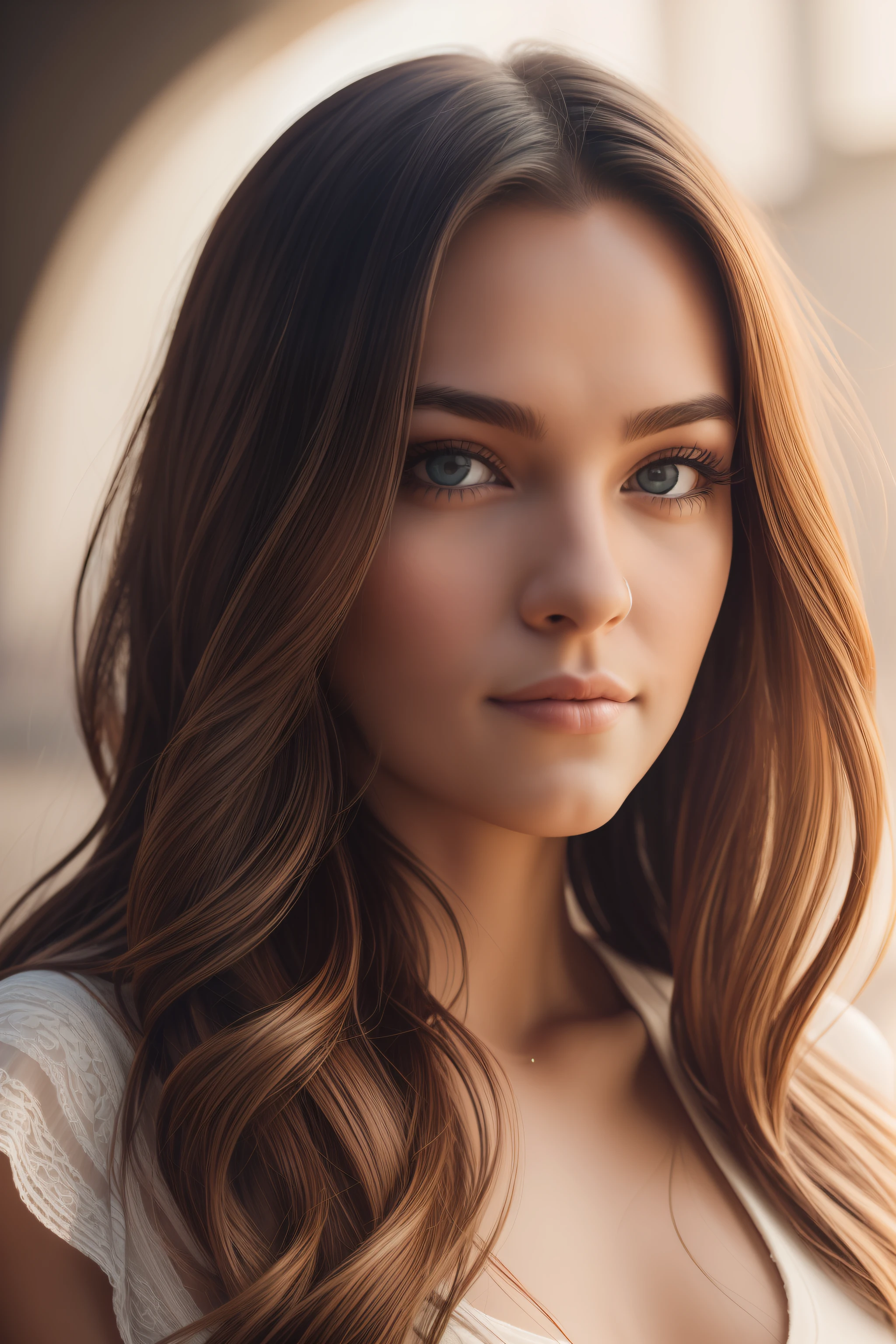 , long windswept [vivid black:.3] hair, looks at the viewer, (masterpiece:1.3), (8k, photorealistic, RAW photo, best quality: 1.4), Russian, (1girl), full-face, looks directly into the camera, beautiful face, (realistic face), (red hair, long hair:1. 3), beautiful hairstyle, realistic eyes, beautiful detailed eyes, (realistic skin), beautiful skin, attractive, ultra high res, ultra realistic, highly detailed, golden ratio,