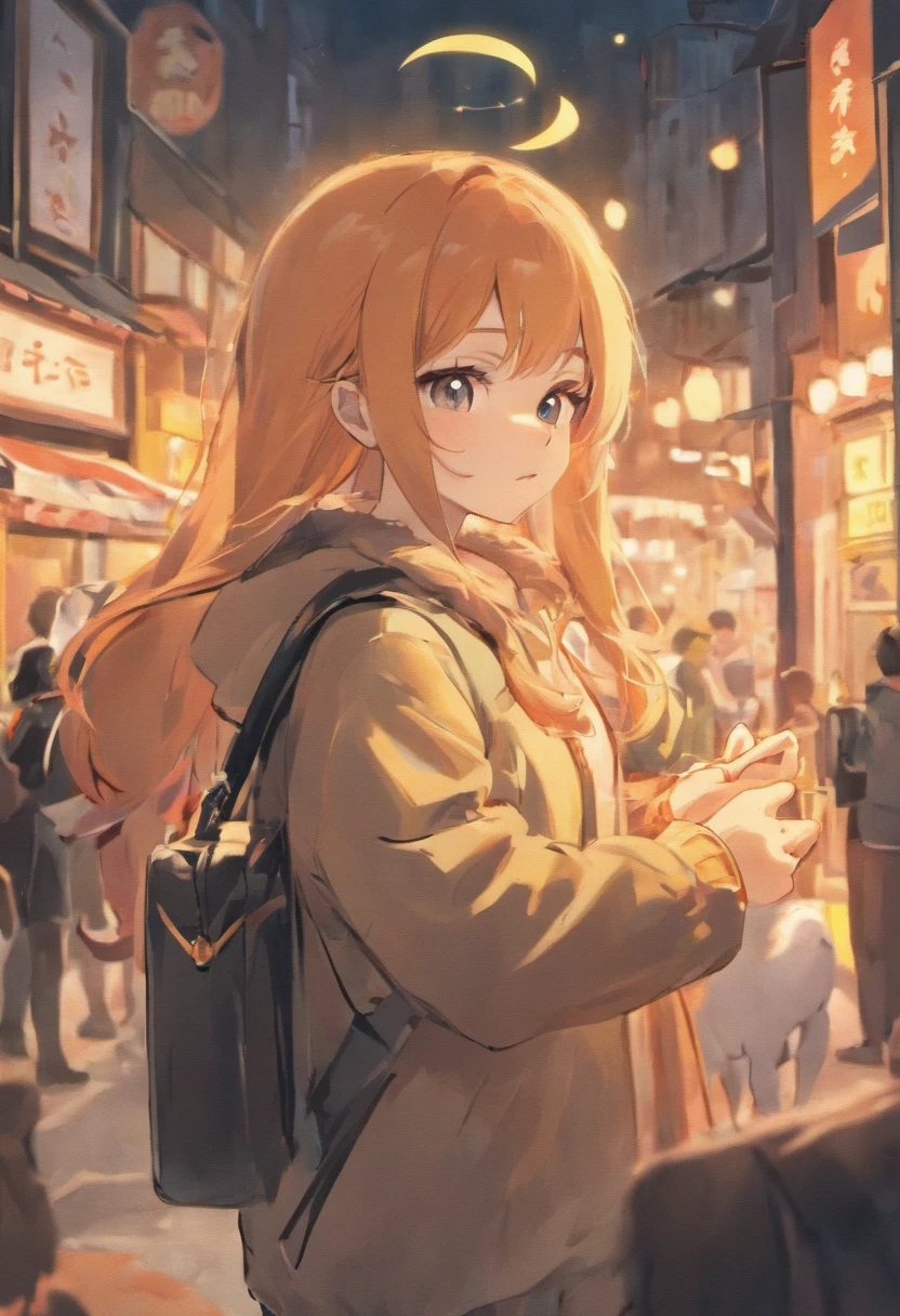 photoRealstic、How to draw a cute picture ((Akita🐧)) Go on an adventure, Cute look, A ((Small Bag Pack)) In the back of the Akita Inu, hard disk ,Soft contrast, ((Fluffy Akita Inu🐧)), Adorable
