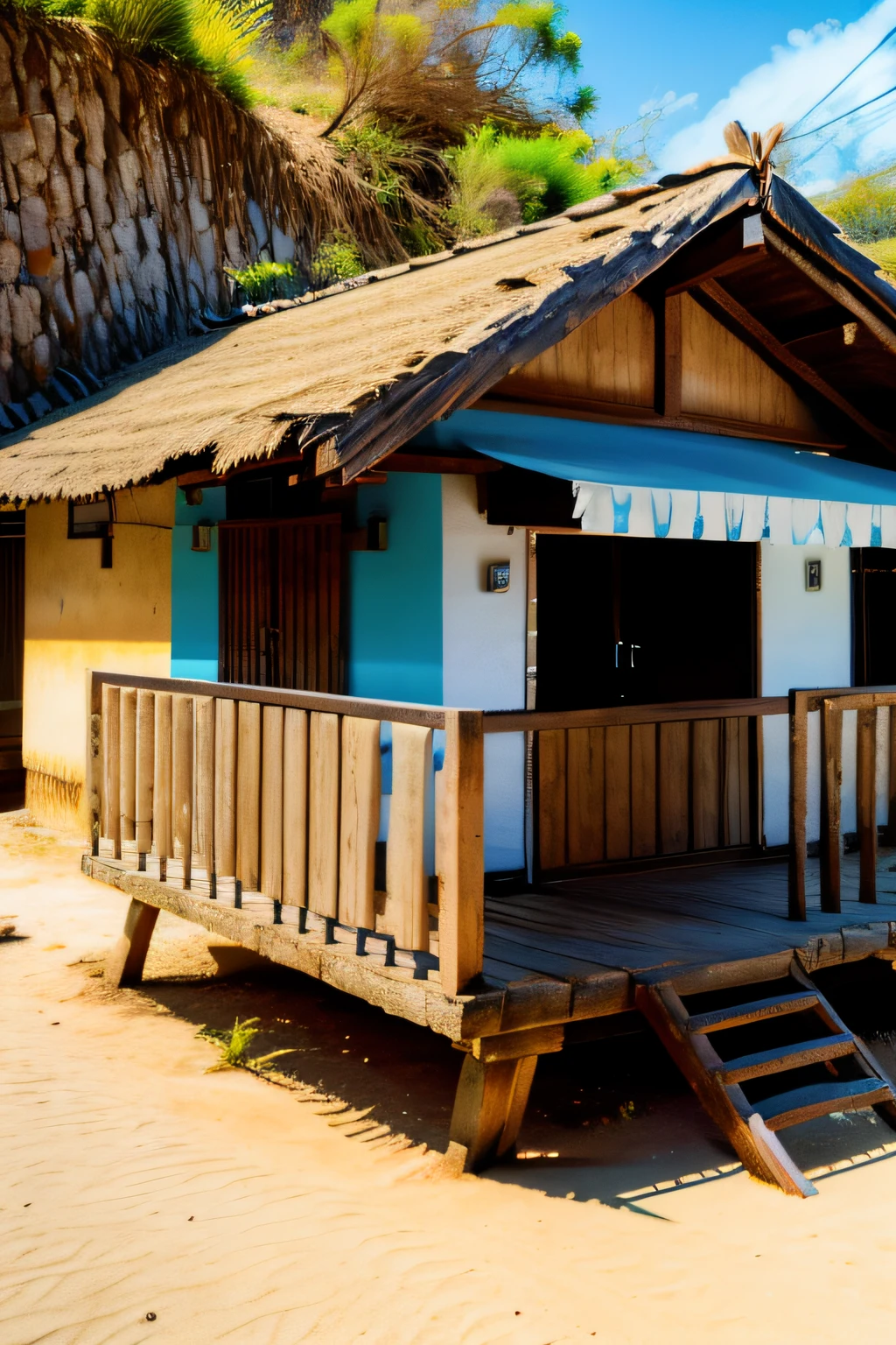 casinha simples na beira da estrada