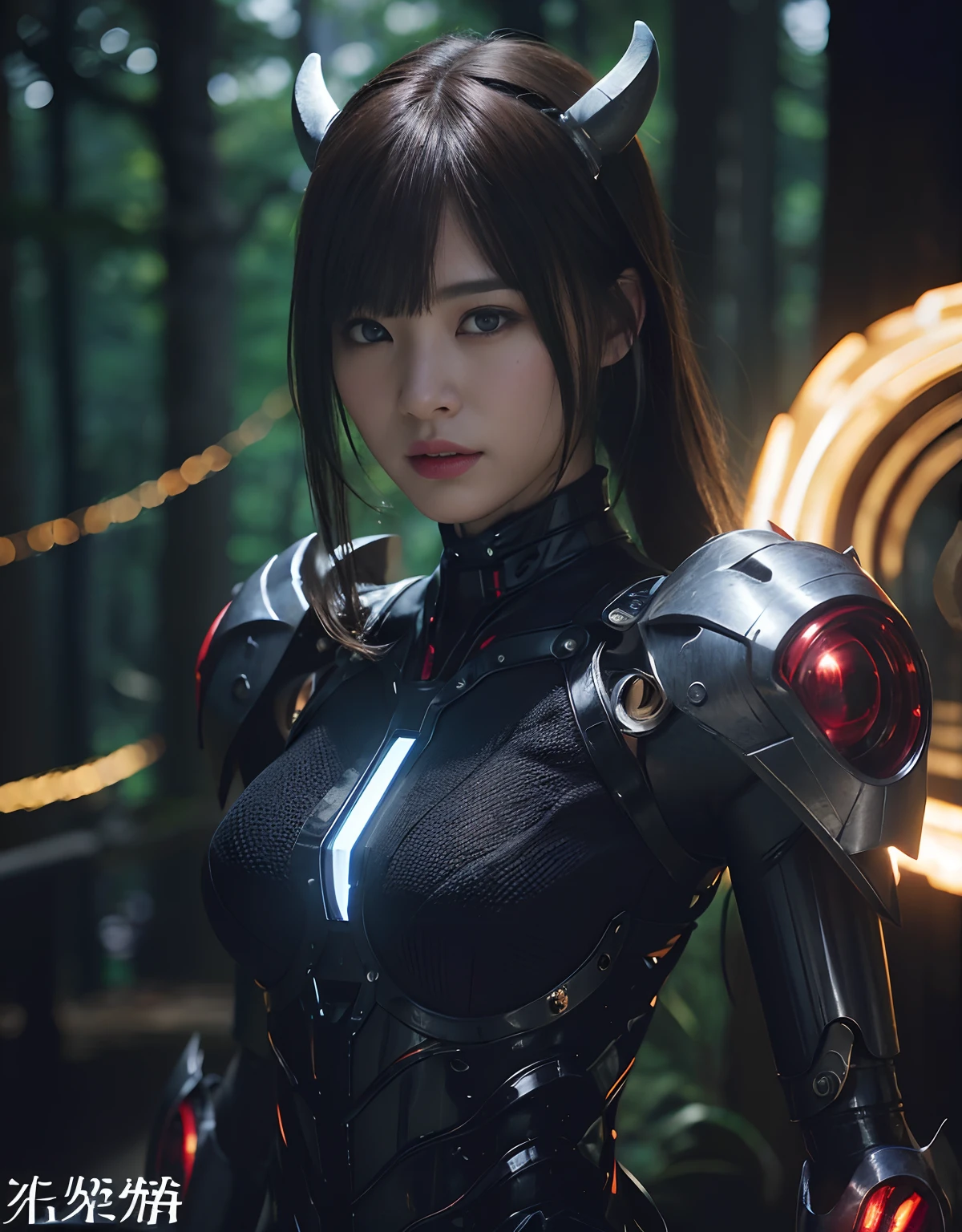 (1 mechanical girl and 1 alien)、（Mystical expression）、top-quality、​masterpiece、超A high resolution、(Photorealsitic:1.4)、((Heavy chest)),Colossal tits、Raw photo、女の子1人、glowy skin、(((1 Mechanical Girl)))、((transparent crystal suit bodysuit、The body can see through)).(Natural alien background to fight aliens)、(Small LED)、((super realistic details))),globalillumination、Shadow、octan render、8K、ultrasharp、机器人の背景、Colossal tits、Raw skin exposed in the cleavage、red metal、Details of complex ornaments、Japan details、highly intricate detail、Realistic light、(Mystical expression),CG Society Trenlow Eyes、Eyes shining towards the camera、Mechanical marginal blood vessels connected to neon detail tubes)、(Wires and cables connecting to the head)、Small LED、,Mechanical thighs、Toostock、（Hands are also made of machines）、机器人、future alien、Please wear a mechanical helmet、