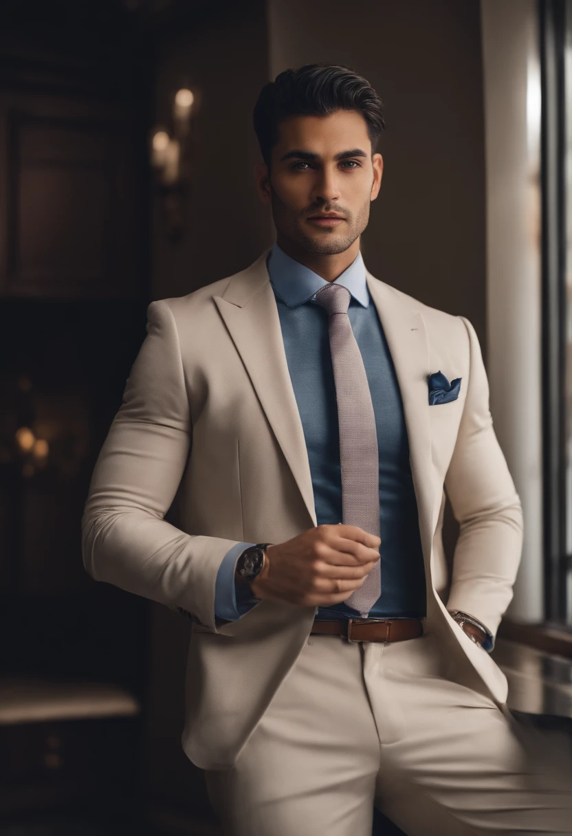 Alphad man in suit ,24 years of age, wearing a suit and a tie, wearing a suit and a tie, subject detail: wear suit, Wearing a suit and tie, dressed in a suit, dressed in a suit, wear suit, wearing robes and neckties, Suit and tie, wear suit, wearing a strict business suit, wearing blue suits