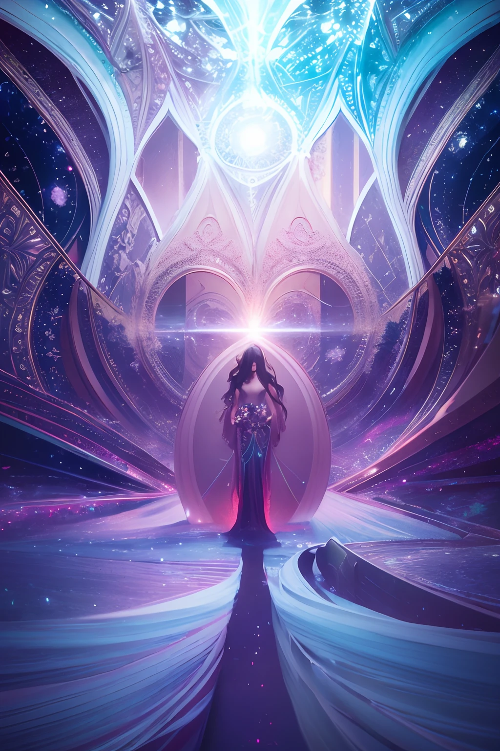 Midjourney-inspired Flowing composition Elaborate details Pure essence Bright and radiant Intricately crafted Unreal Engine aesthetics Philosophical depth Illuminating light Joyful atmosphere Noble character Exquisite intricacies 3D rendering excellence Celestial beauty Psychedelic wonder Enchanting allure Captivating otherworldliness Grainy mystique Surrealistic ambiance Ethereal and dreamlike Visually immersive experience High-quality craftsmanship,