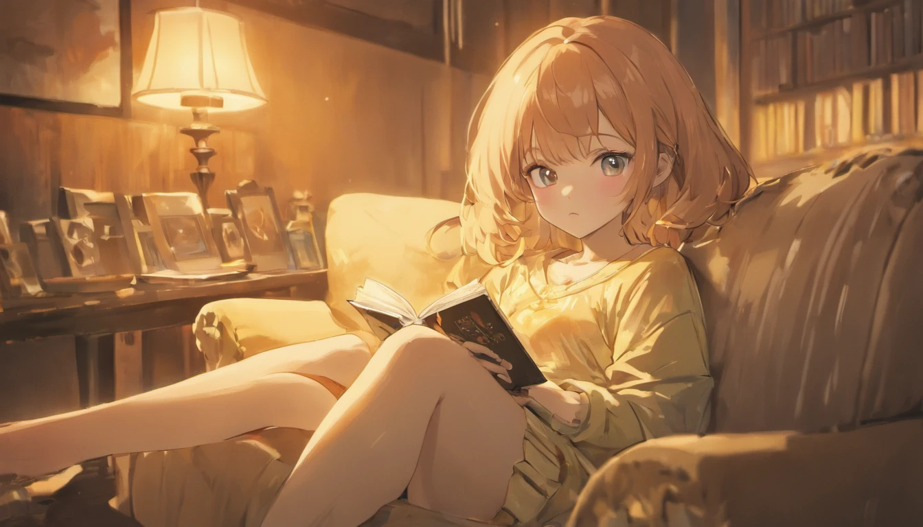 woman sitting on a couch reading a book in a living room, reading a book, relaxing concept art, book portrait, realistic illustration, realistic afternoon lighting, realistic artstyle, reading new book, photorealistic illustration, realistic art style, relaxing on a couch, atey ghailan 8 k, inspired by Atey Ghailan, cozy environment, relaxing on the couch, masterpiece, best quality, soft lighting, absurdres, 1girl, solo focus, skin imperfection, skindentation, perfect face, puffy face, beautiful face, big eyes, puffy eyes, perfect eyes, eyelashes, Hu Tao (genshin impact) from genshin impact, outdoor, bamboo forest, 8k, UHD, HDR, (Masterpiece:1. 5), (best quality:1. 5)