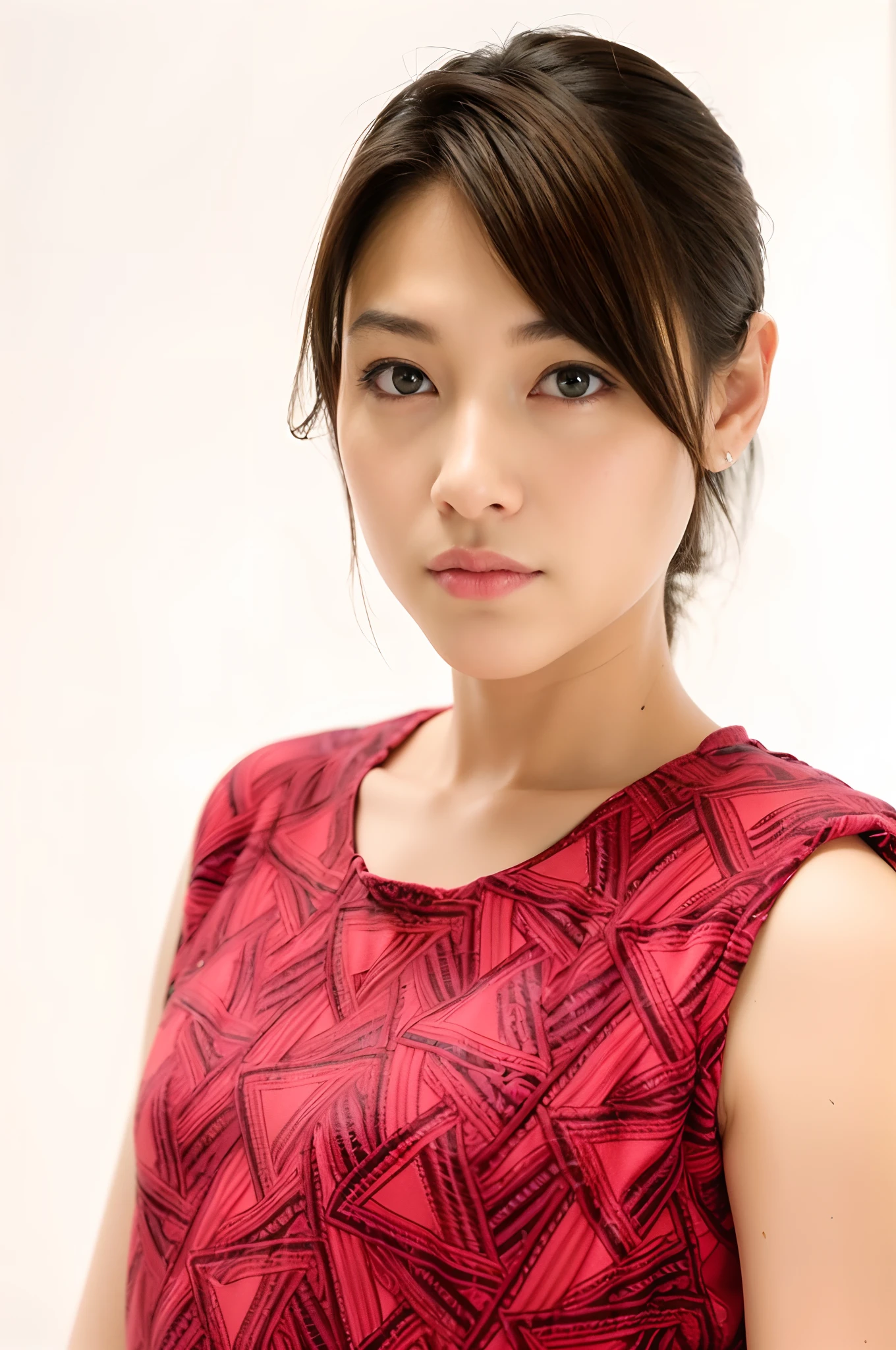(8k、RAW Photography、top-quality、masuter piece:1.2)、ultra-detailliert、ultra res、(realisitic、rialistic photo:1.37)、top Quority,ultra-clear resolution,Clear eyes,plain face,face perfect,Short bob with black hair、