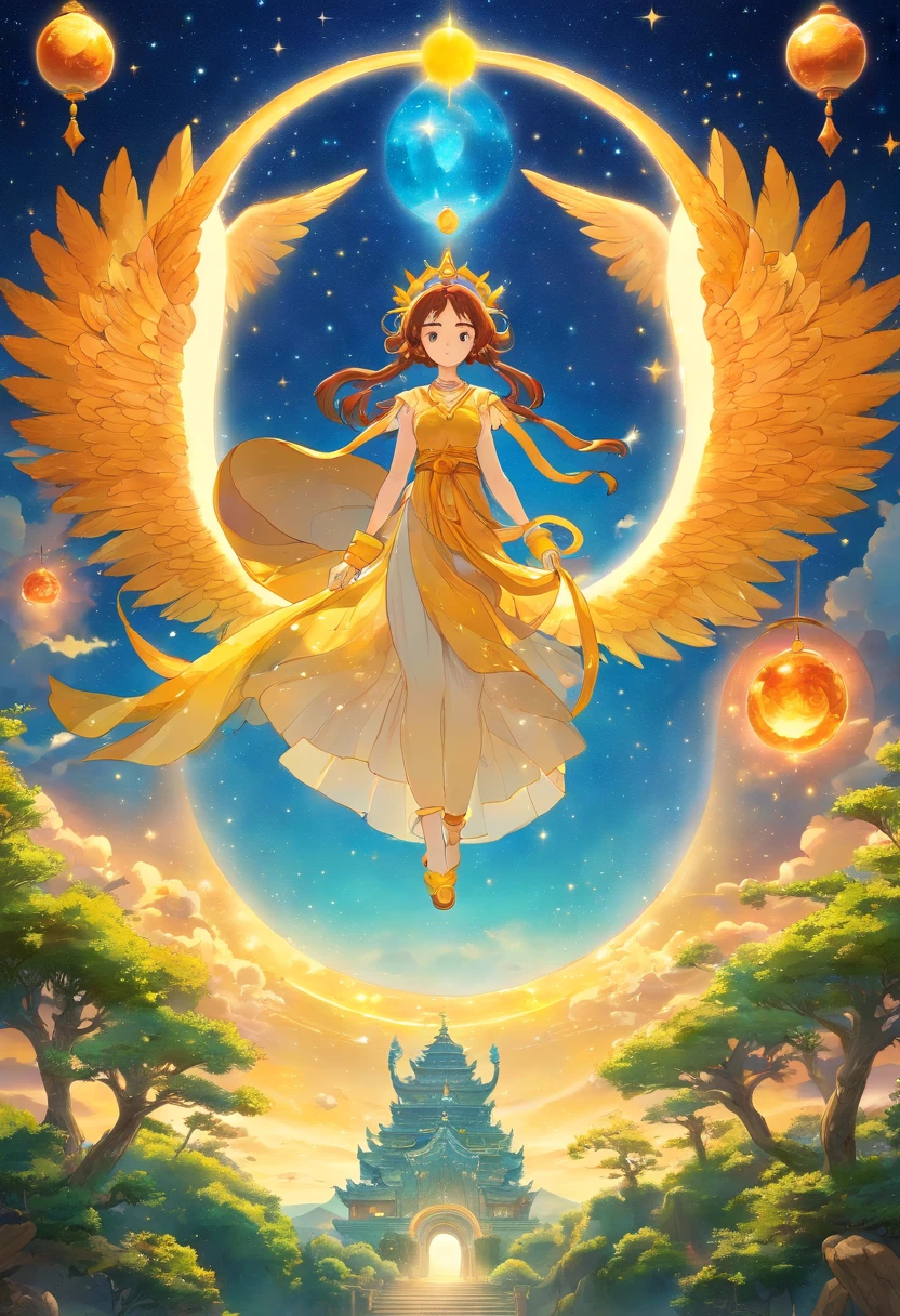 Gemini Divine Spirit, gemeos, representing the zodiac sign of Gemini. cores vibrantes, olhos e labios detalhados, mystic atmosphere, fundo celeste, Artistic illustration, alta qualidade (8K resolution:1.2) realism rendering, soft lighting