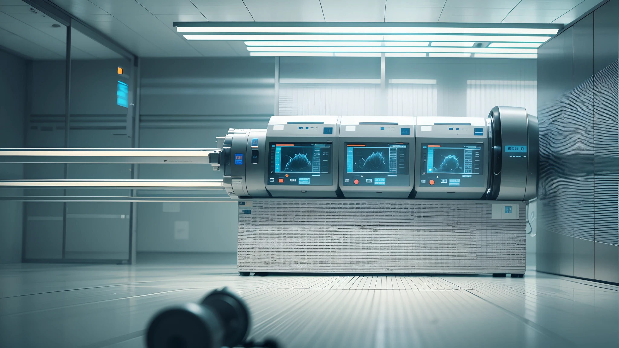 Modern medical equipment such as MRI scanners Cinematic --auto --s2