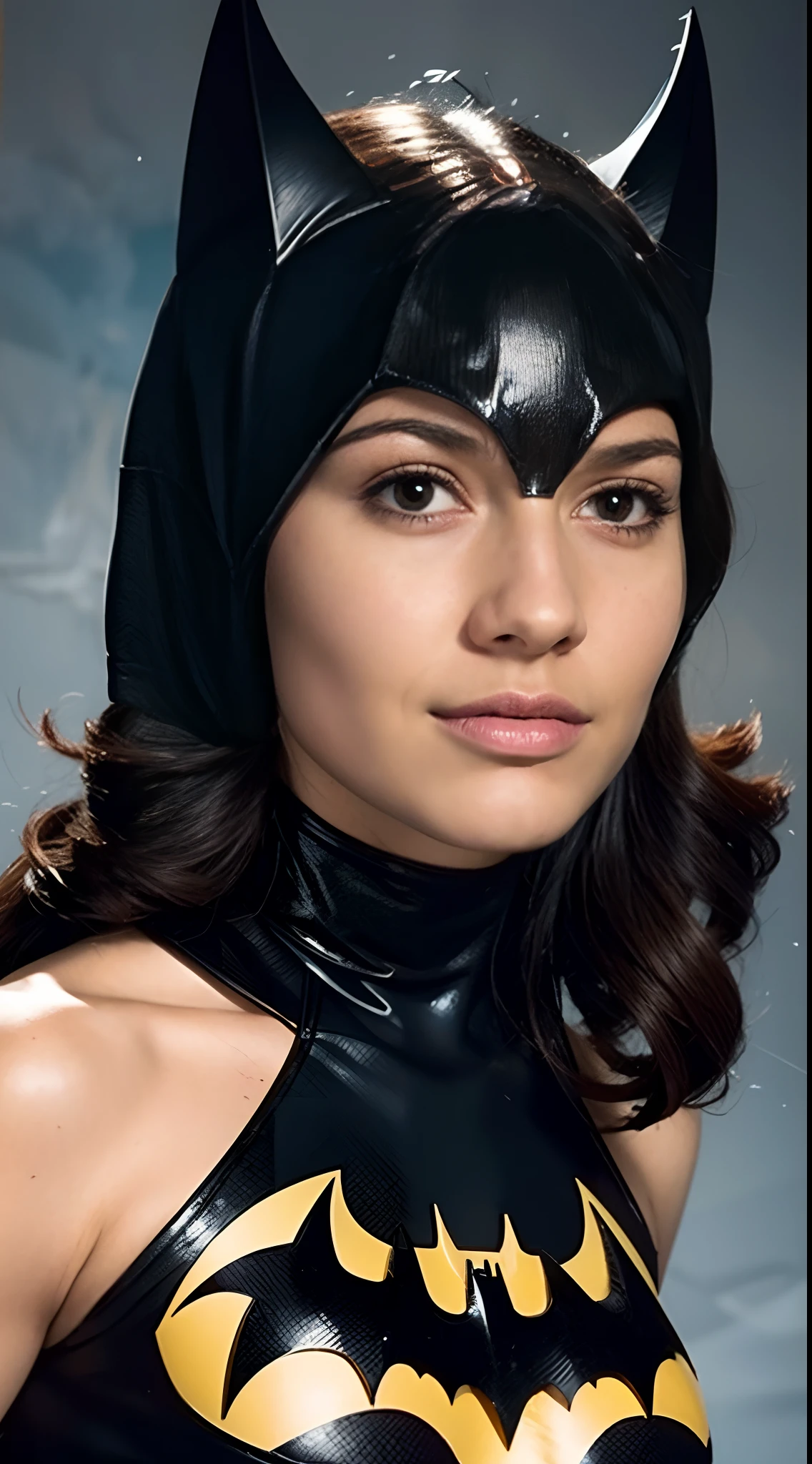 school book photos, background, portrait, a female batman