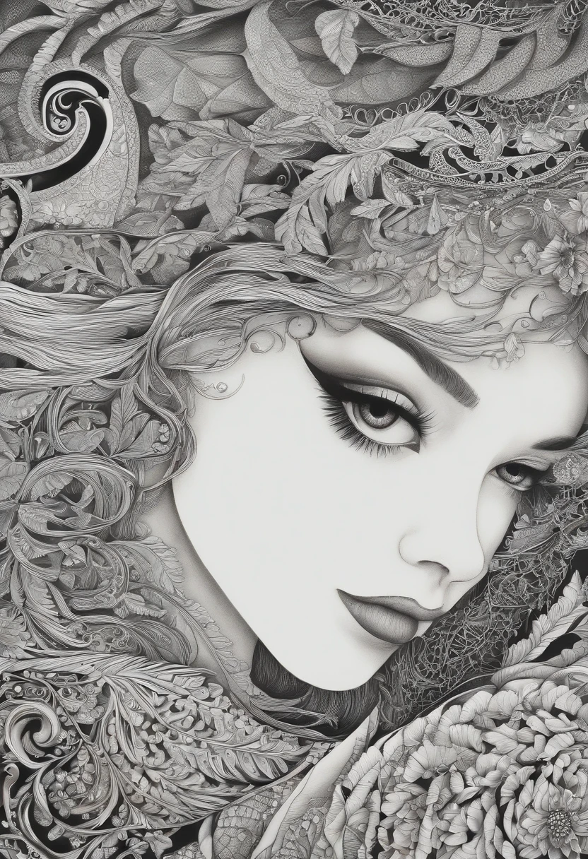 (masterpiece, best quality:1.2),ultra detailed, highest detailed,
(zentangle:1.1), 1girl,
SURREALISM, PAPERCUT