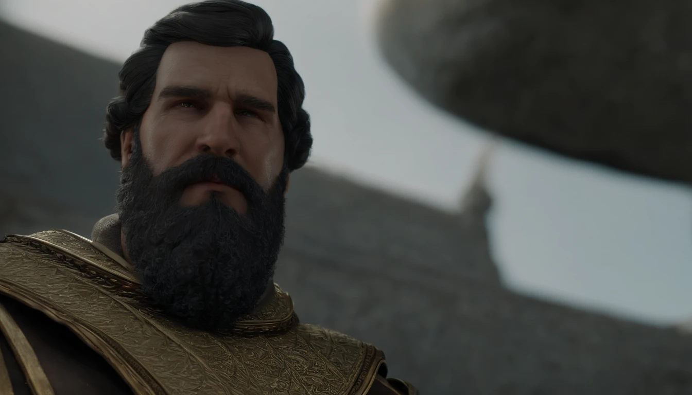 (a close up of a statue of a man with a beard, trending on ArtStation:3, Directed by: Roman Bezpalkiv, trending on ArtStation, O melhor da artstation, Trend at Artstation headquarters, trending on ArtStation.', Directed by: Raimundo Han, as trending on artstation, 3d render trending on artstation, Directed by: Jeremy Chong) ( imagem de corpo inteiro) ( imagem de corpo inteiro)