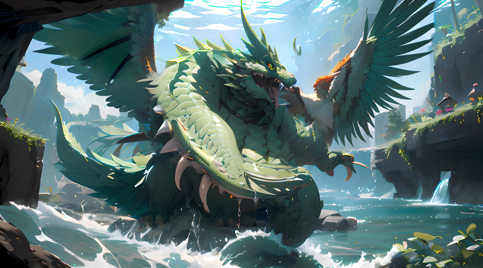 More scaly，plump