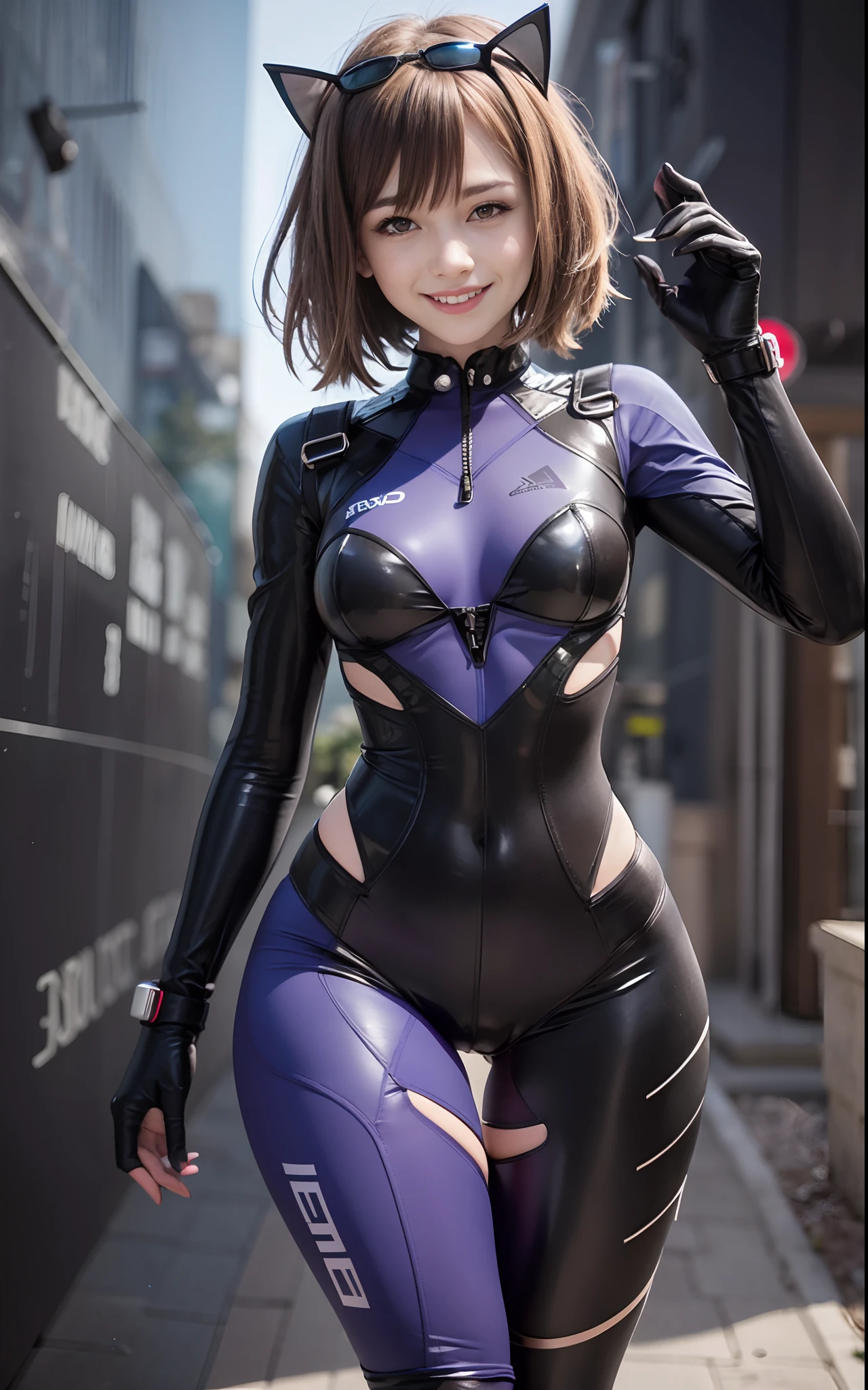 (((Evangelion, Tight plug suit))), beautiful girl, Beautiful small face, Short Hair, Small breasts, Slender body line, Ultra-detailed, ((Professional photography techniques, Cinema Lighting)), (Detailed eyes and face:1.4), (Highest quality, 8K, masterpiece:1.2, RAW Photos), Reality:1.4, (Gaze at the viewer:1.3), blush, (Detailed hands:1.1), (Smooth clavicle:1.2)