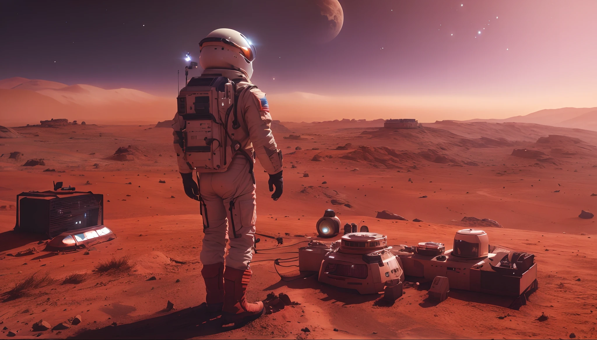 A colony on Mars
