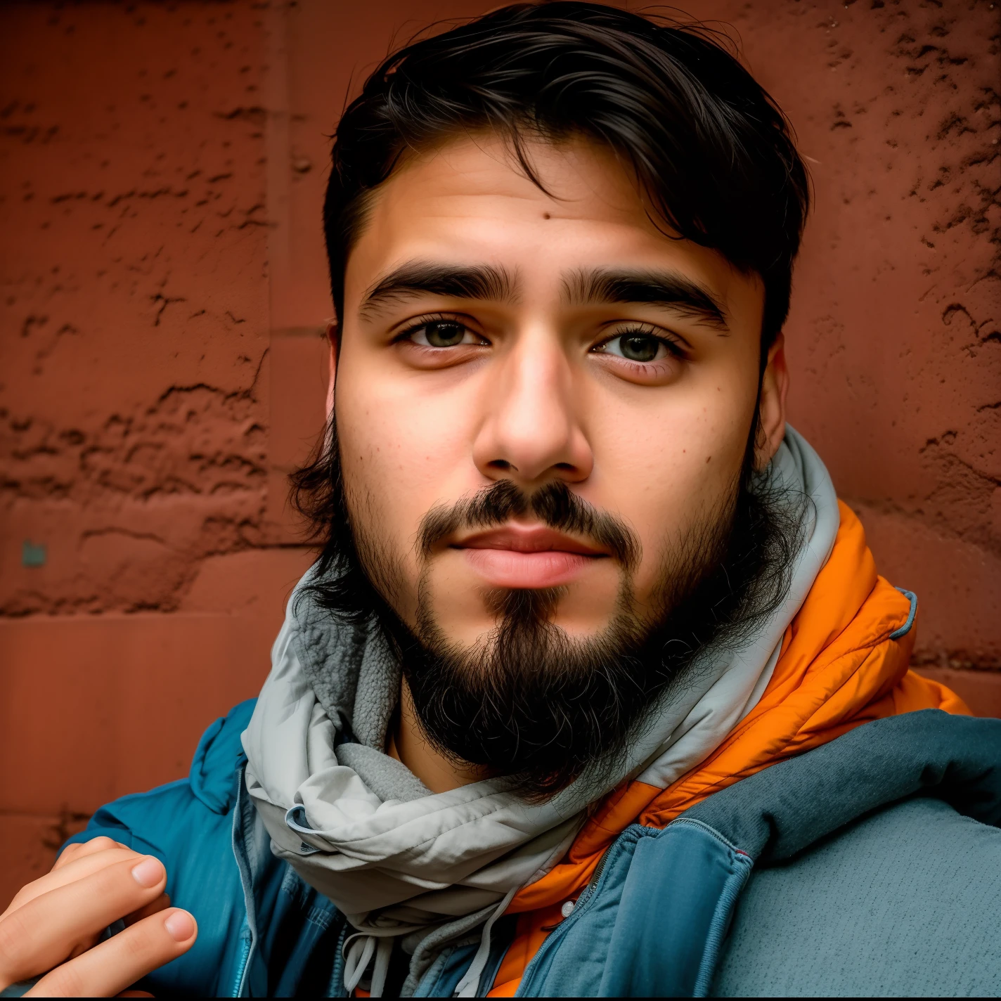 RAW photo, a portrait photo of 25 y.o man in casual clothes, night, city street, (high detailed skin:1.2), 8k uhd, dslr, soft lighting, high quality, film grain, Fujifilm XT3