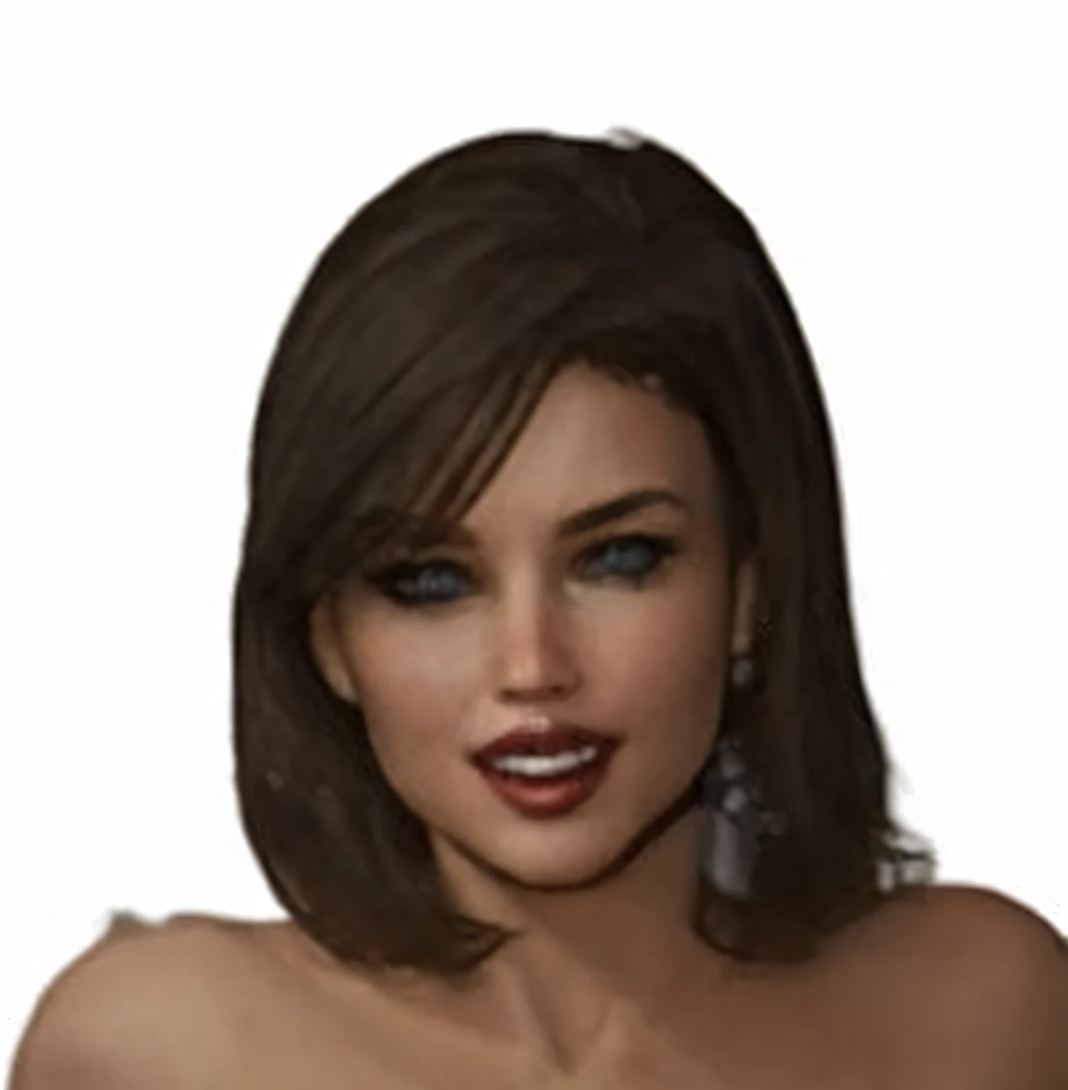 woman ,cleavage, super breasts:5.5, choker, full nude , ((take a pose)), (beautiful face:1.1), fine eyes, luscious lips, ((skin dents)), (bright studio lighting:1.2), Depth of the bounds written, Bokeh, 4K, HD、((((Show whole body))))、mature woman、boobs are too big