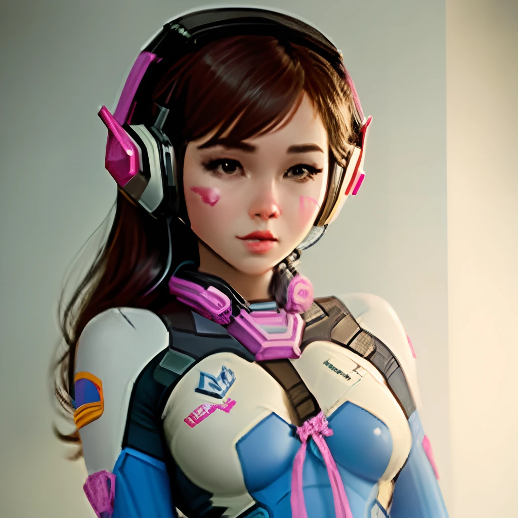 animetoreal,soft light, masterpiece, best quality,high quality,delicate face, realistic,photorealistic,1girl,,d.va(overwatch),1girl, headphones,long_hair, brown_hair, facial_mark,whisker_markings, bodysuit, pilot_suit, white_gloves,,in kitchen,floating_clothes