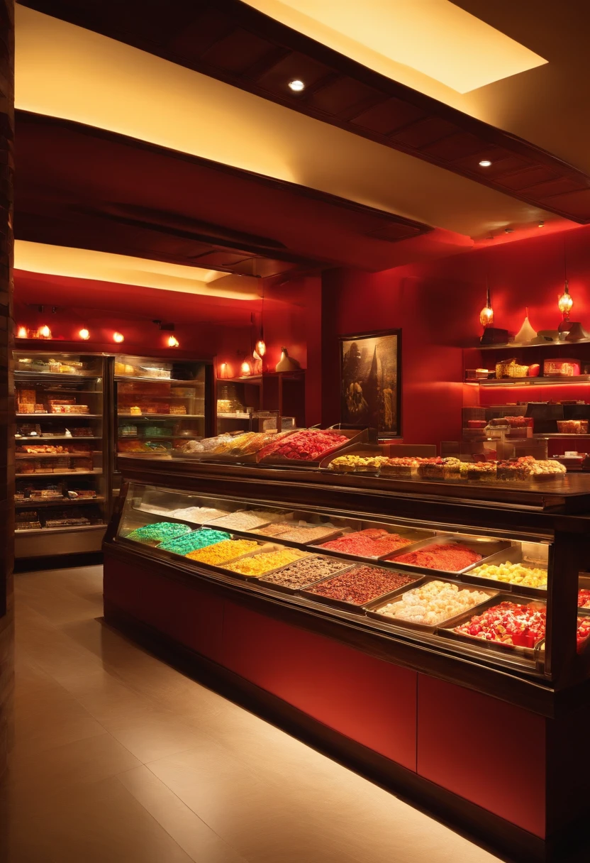 A confectionery counter in a cinema