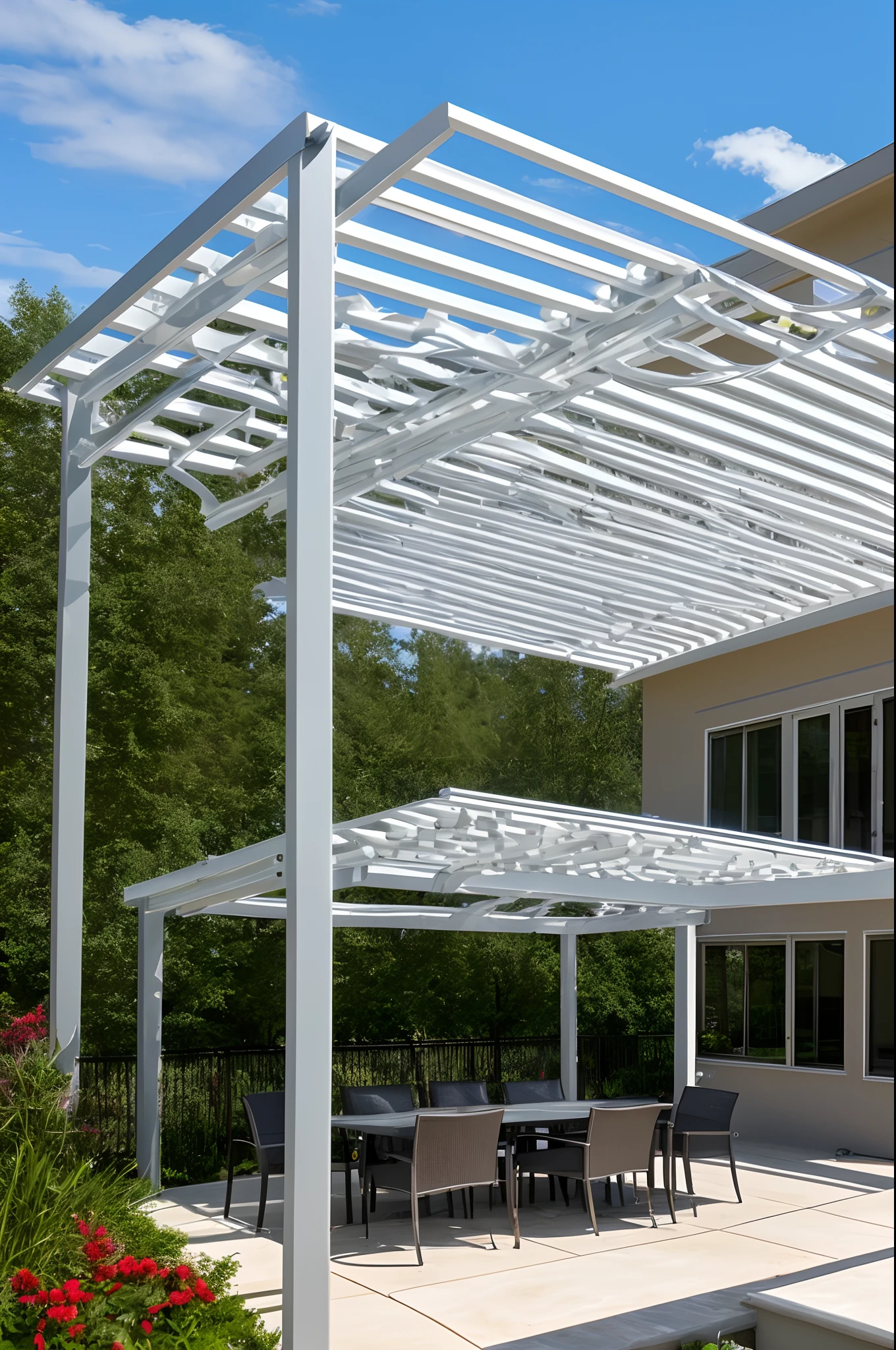 Aluminum pergola