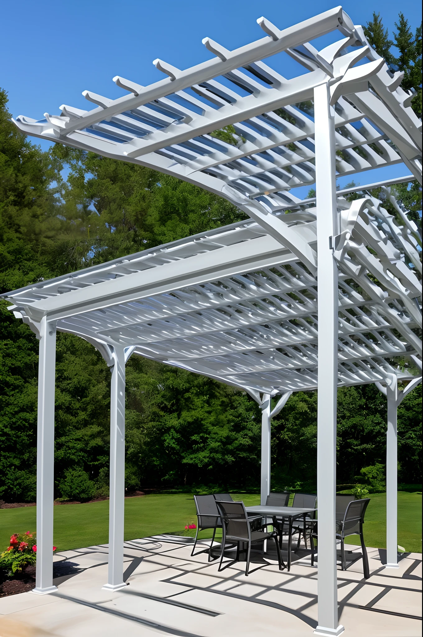 Aluminum pergola