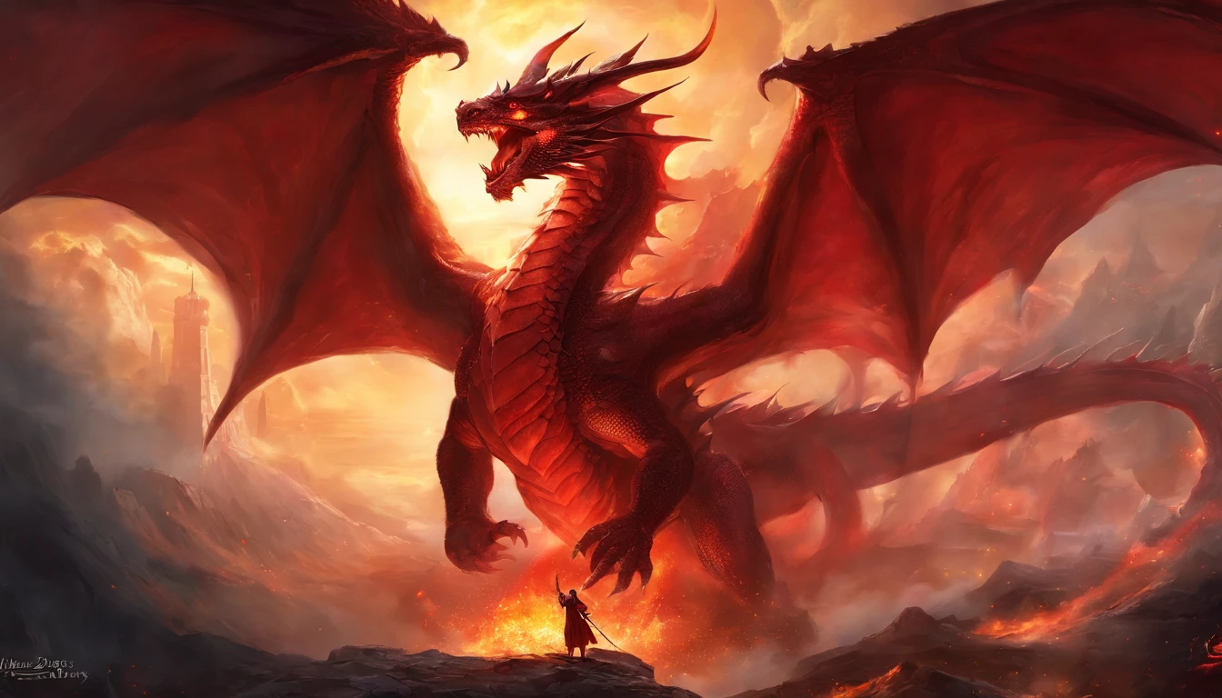 letter "N" and dragon