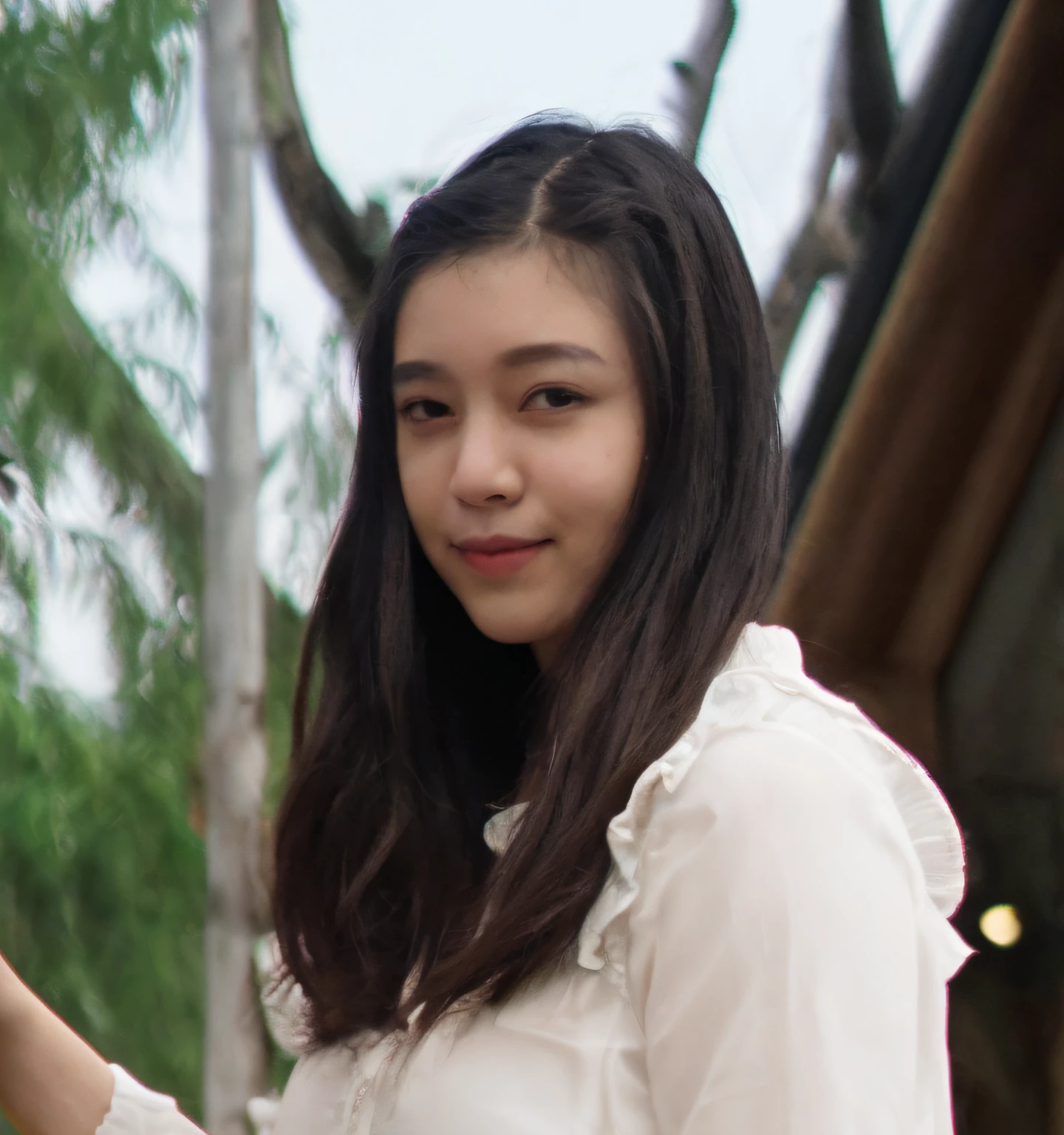 1girl, smirk