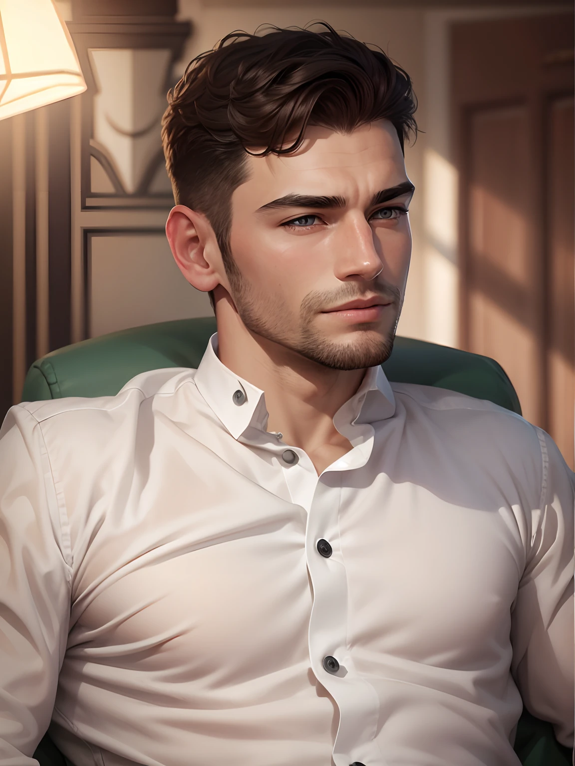 Handsome, real face