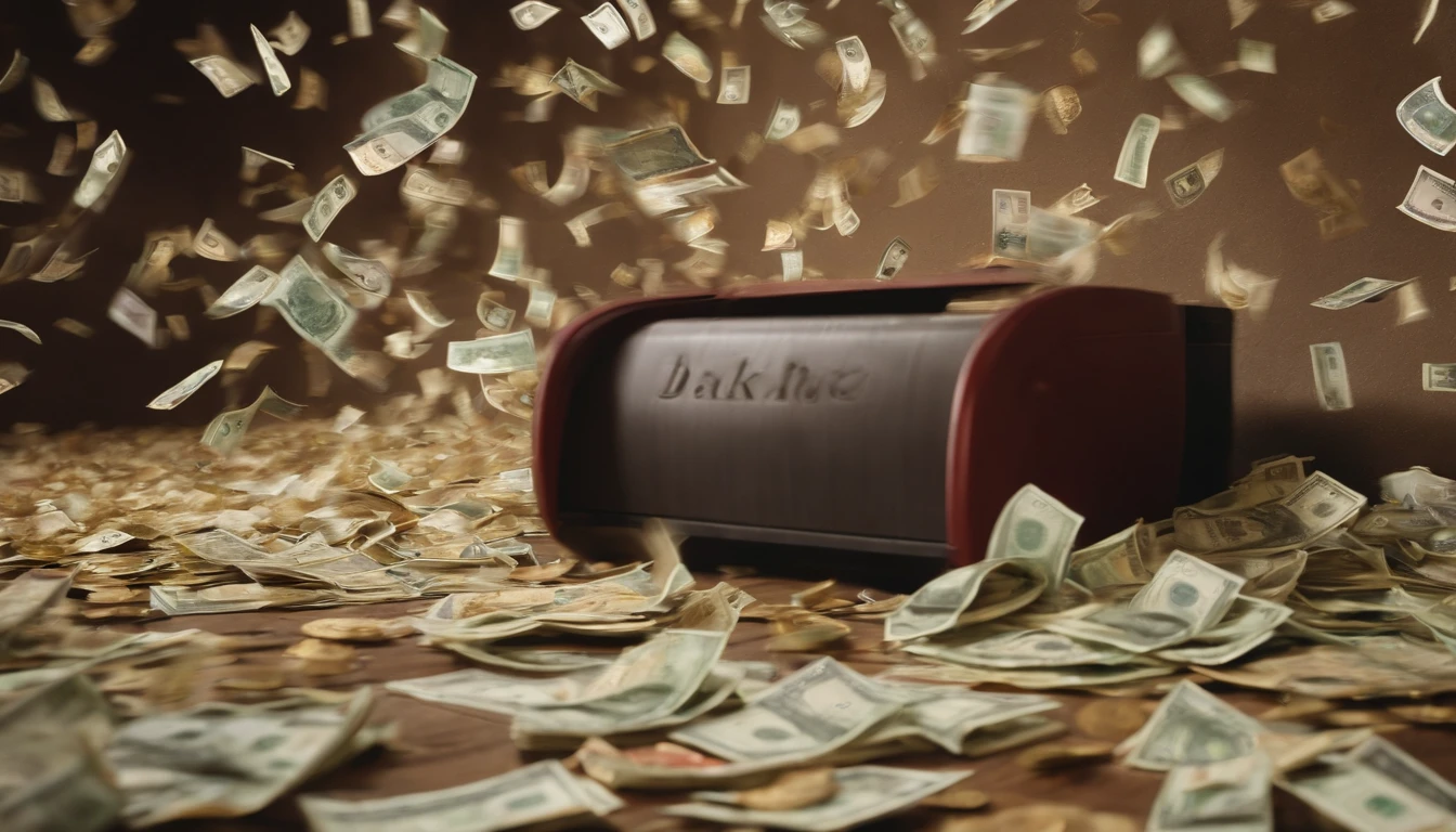 Hyperinflation、The Great Recession、Banknotes lose their value、Money becomes garbage、The floor was littered with scattered banknotes，Banknotes floating in the air、