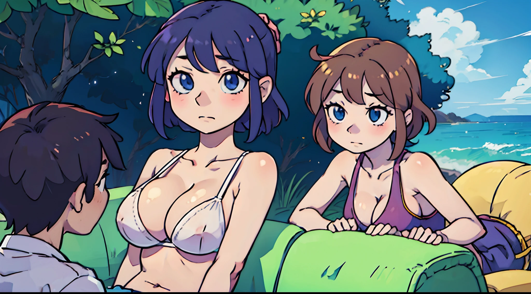 Round boobs anime