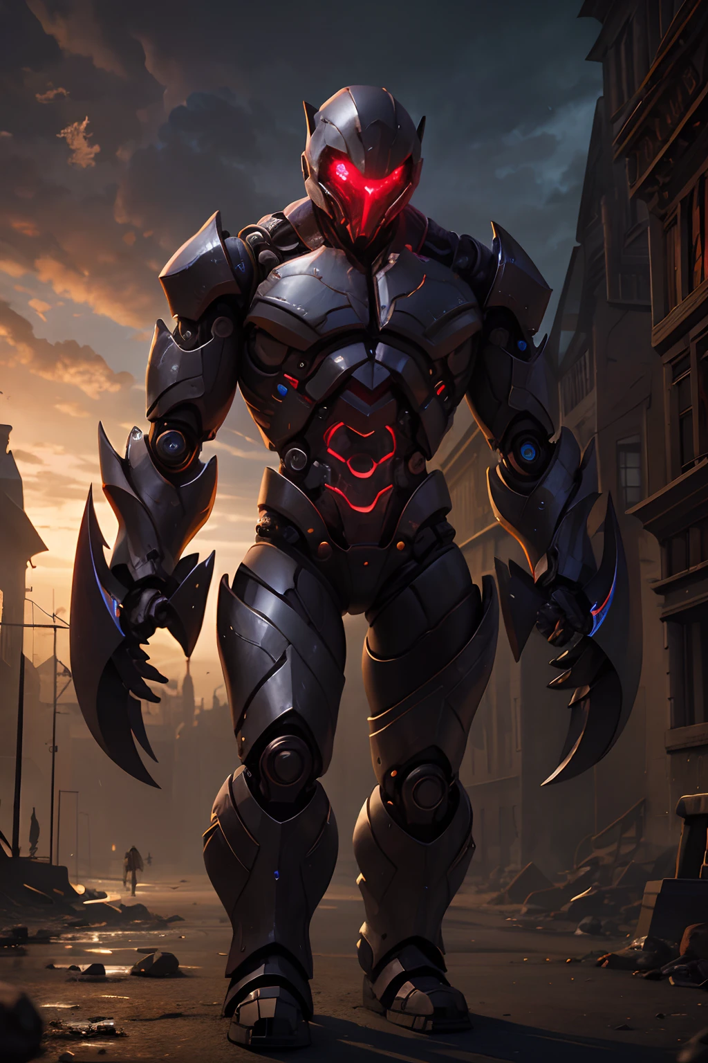 A highly expressive ruby gemstone humanoid golem, high quality, imagination, 8k, fantasy art