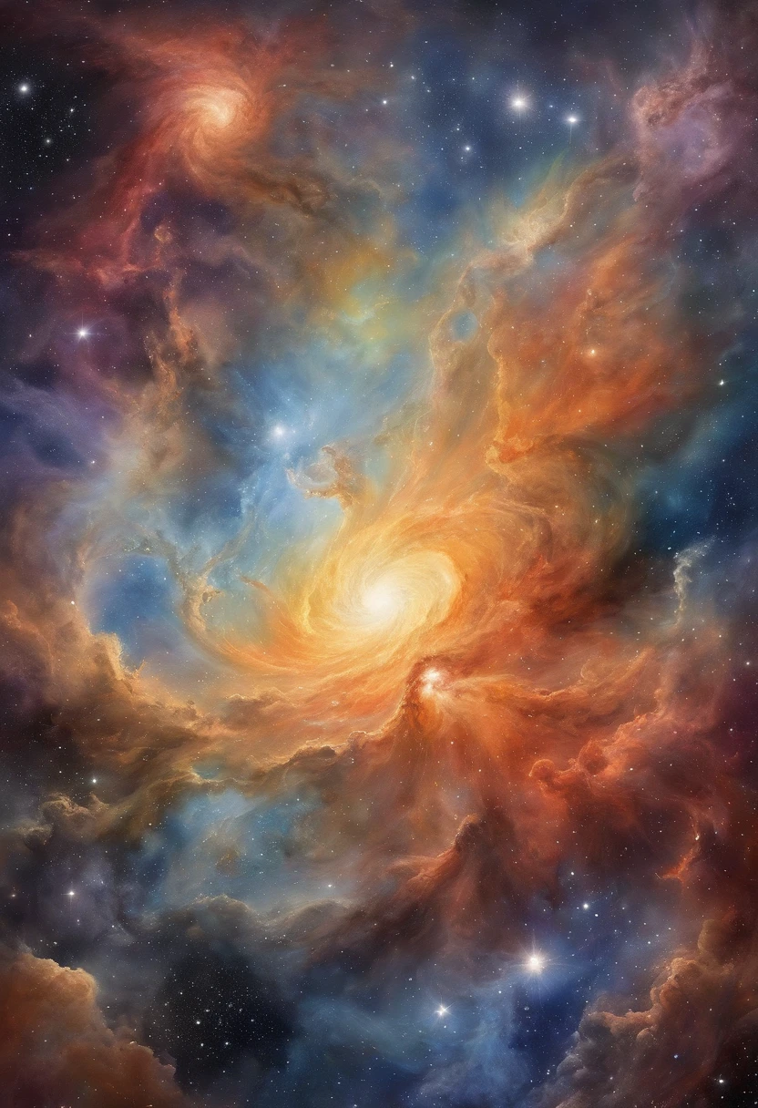 God, The omnipotent Creator of the universe, Greater than all galaxies, Graphical representation of a super-mega energy cloud in the middle of the ultra-detailed universe, ultrasharp, Ultra photo realsisim, Intricate, 32K, photorealism style