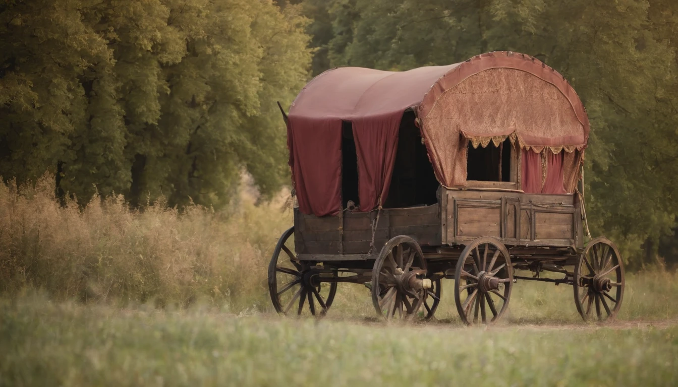 medieval Hungary, gypsy wagon