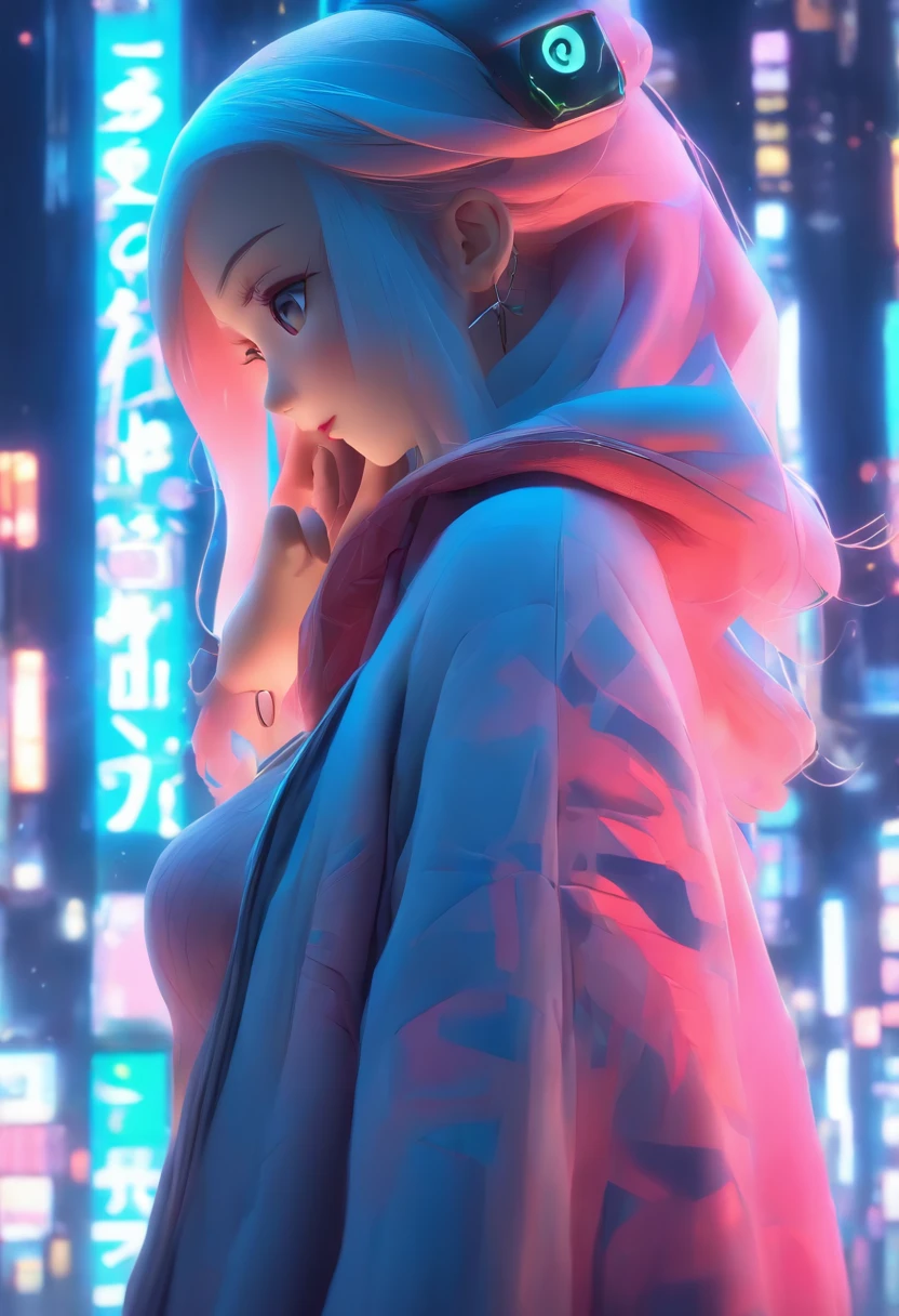 Anime - Stylistic image of a woman in a dress and a jacket, usando fones de ouvido, photorealistic anime girl rendering, Anime suave de arte CG, Estilo de anime 3D realista, Anime peito grande. soft lighting, Arte de anime realista, Arte Digital Anime, Arte Digital Anime detalhada, Estilo anime 4K, Advanced digital anime art, garotas de anime sedutoras, arte digital estilo anime, Estilo anime 3D, Hijabi