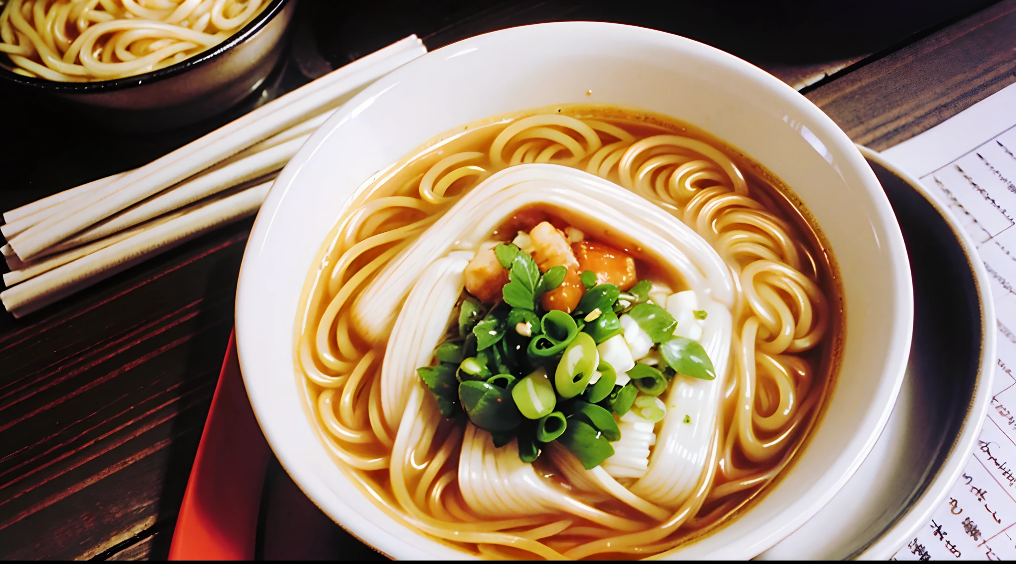 Delicious-looking ramen、Write
